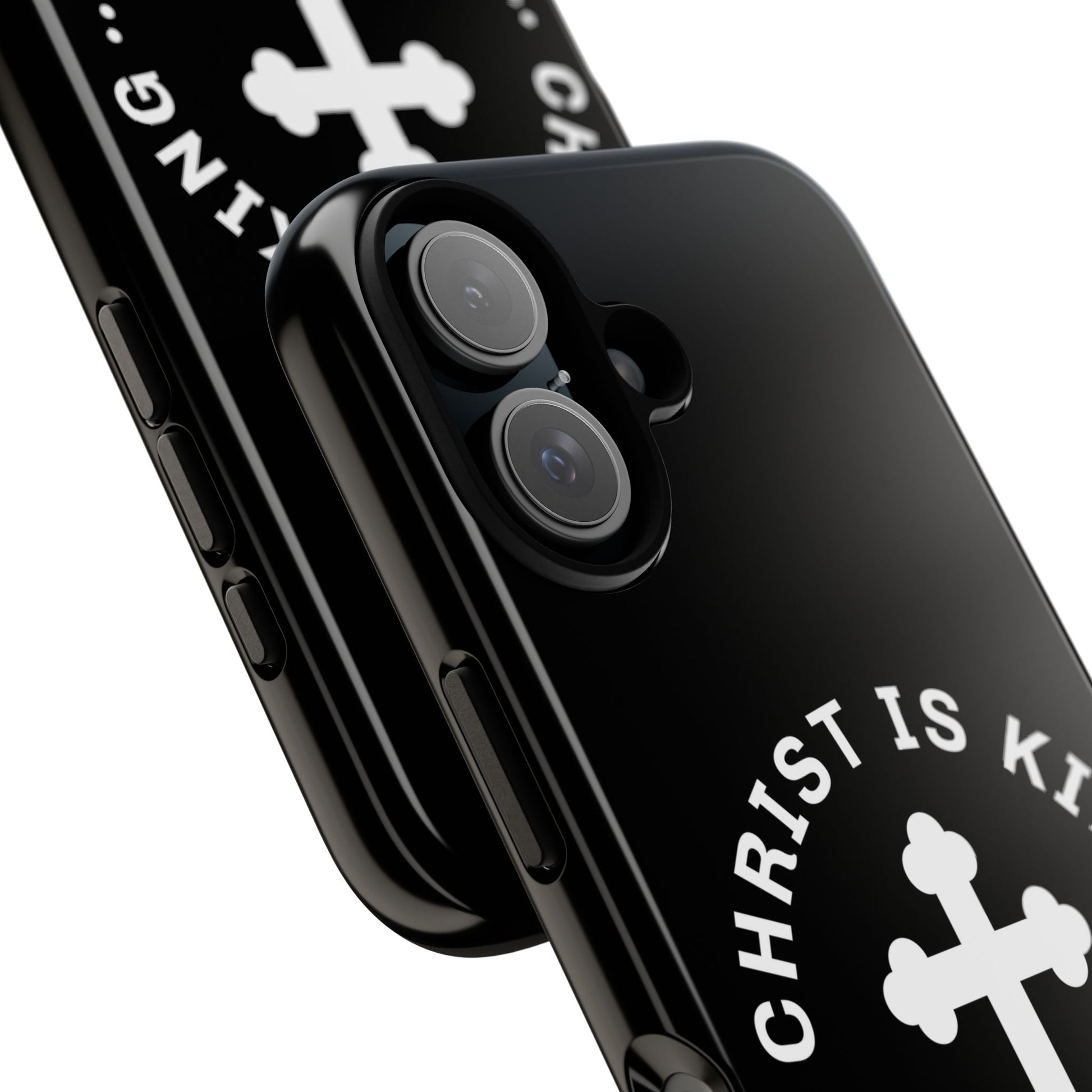 ⭐ Christ is King Phone Case – Tough Cases, Christian Gift, Bible Verse Merchandise, Cross Design, Faith Accessories