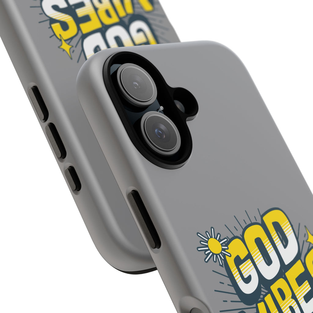 God Vibes Only Phone Case - Inspirational Tough Case, Positive Message Cover, Gift for Faith, Spirituality, Encouragement