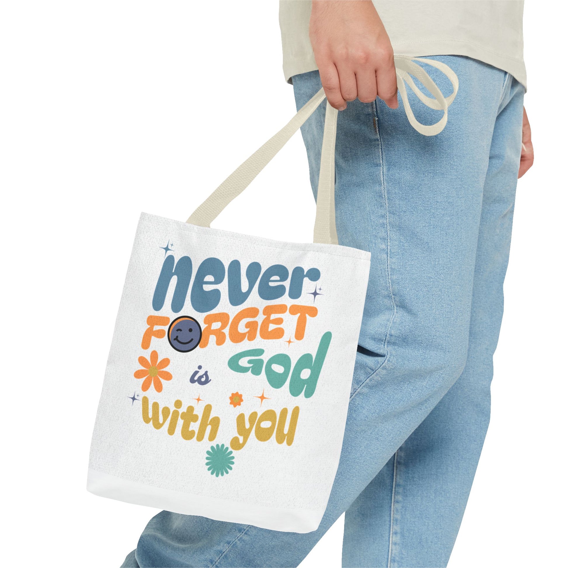 ⭐ Never Forget Tote Bag – Deuteronomy 31:6