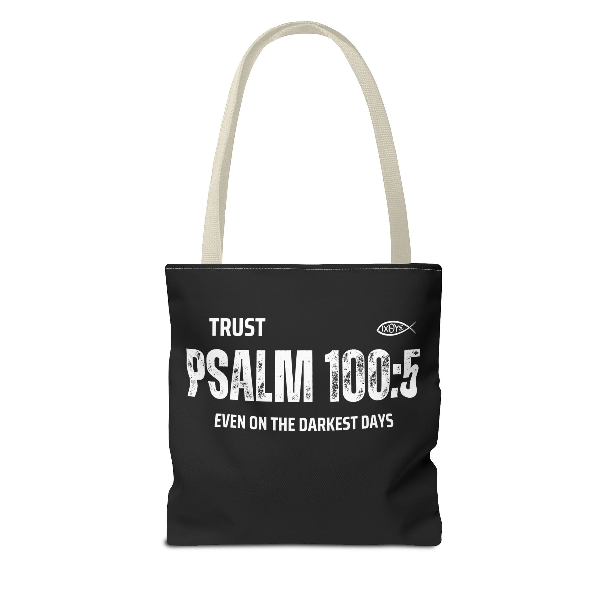 Trust Psalm 100:5 Inspirational Tote Bag, Motivational Shopping Bag, Faith-Based Gift, Christian Bag, Everyday Use Tote