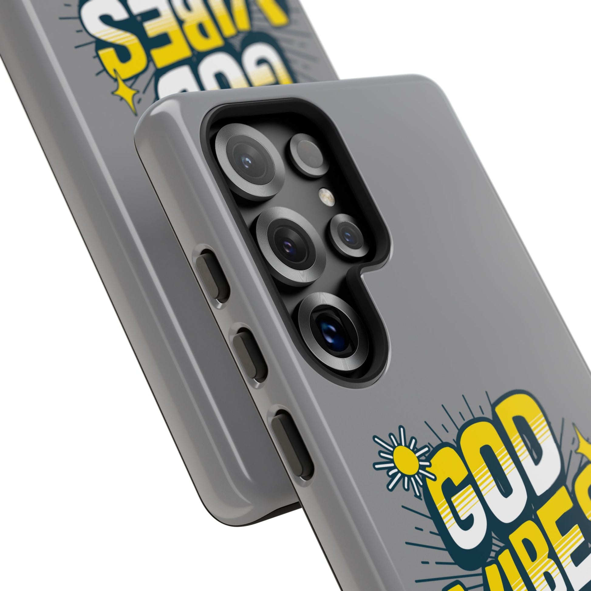 God Vibes Only Phone Case - Inspirational Tough Case, Positive Message Cover, Gift for Faith, Spirituality, Encouragement