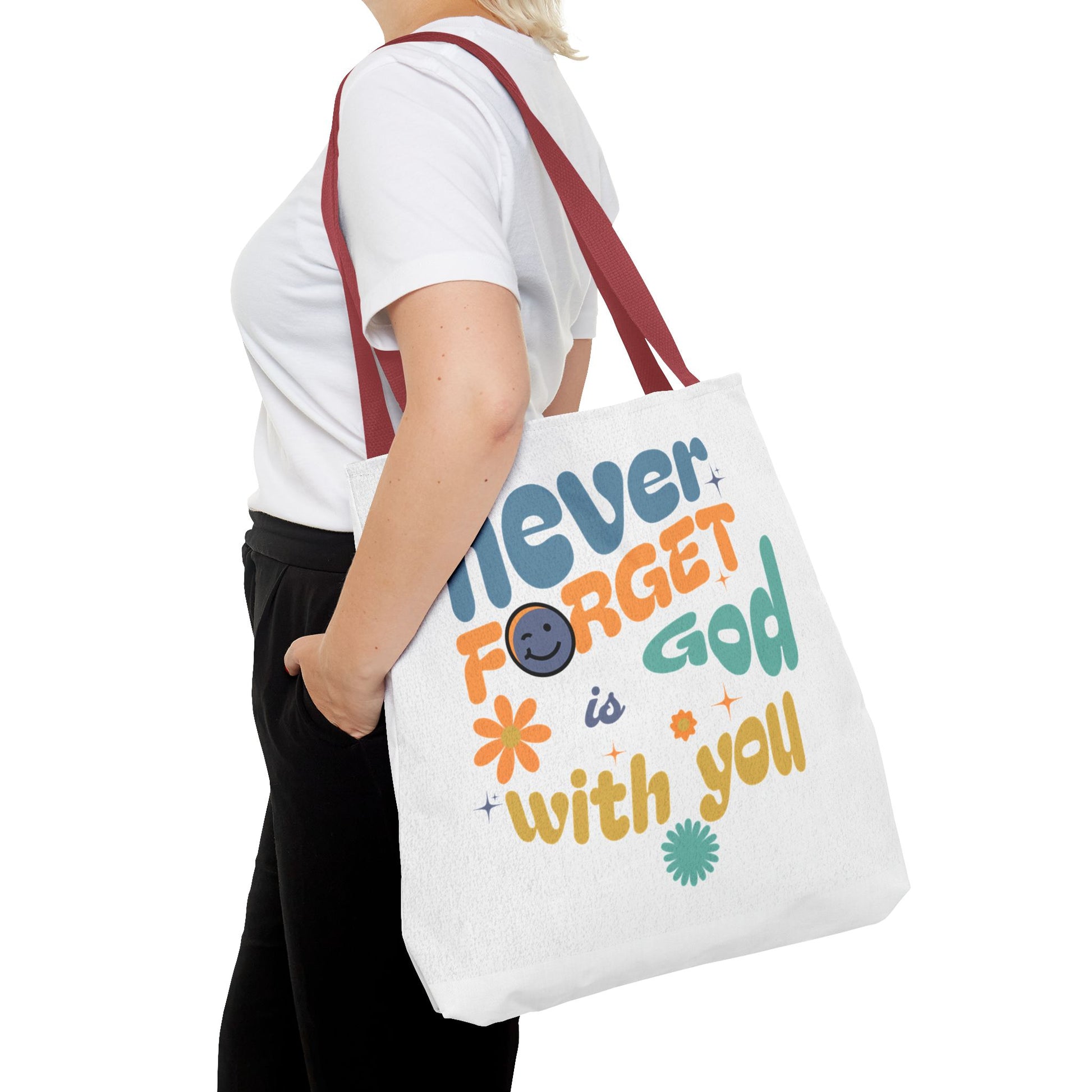 ⭐ Never Forget Tote Bag – Deuteronomy 31:6