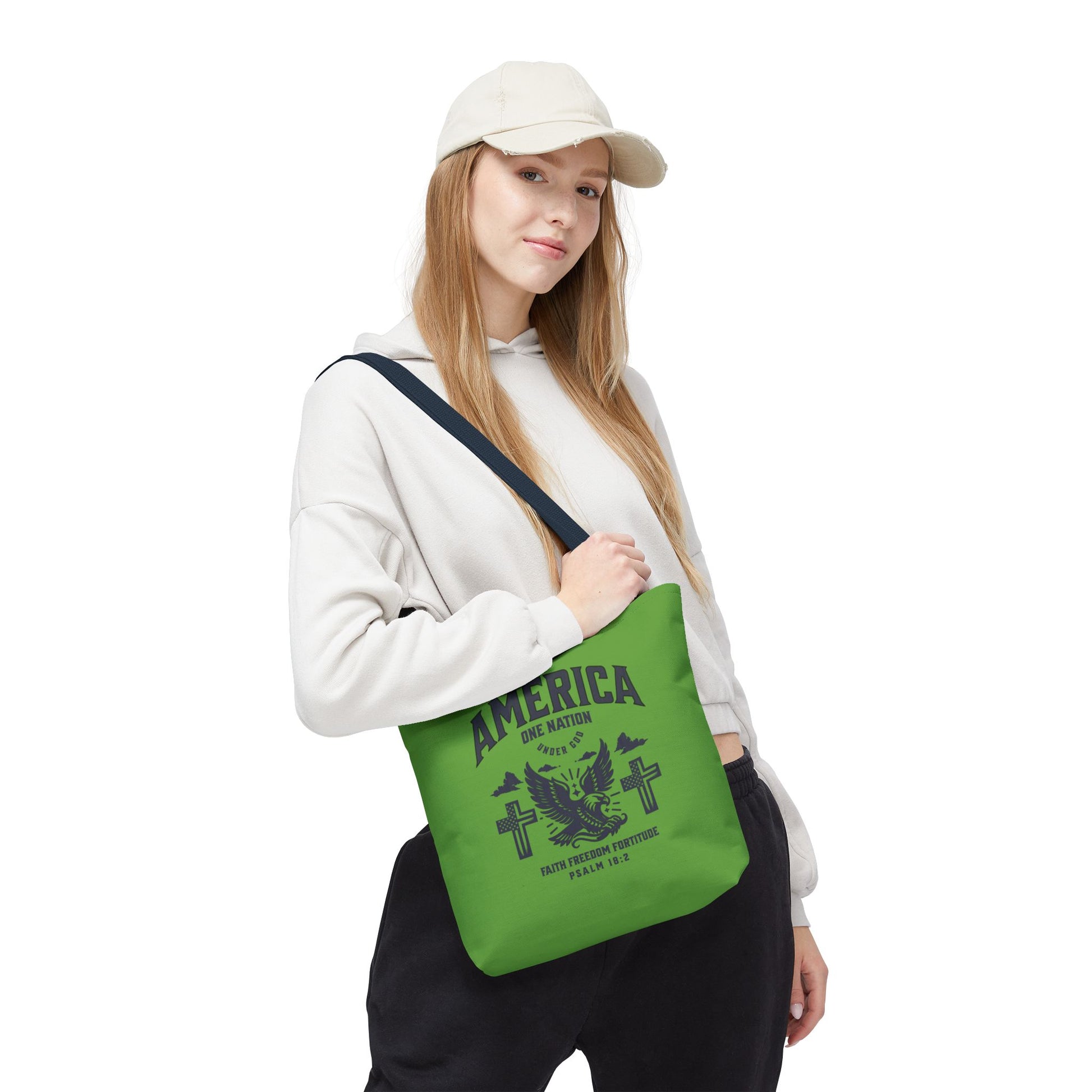 ⭐ America Faith Tote Bag – Bold Patriotic & Faith Statement