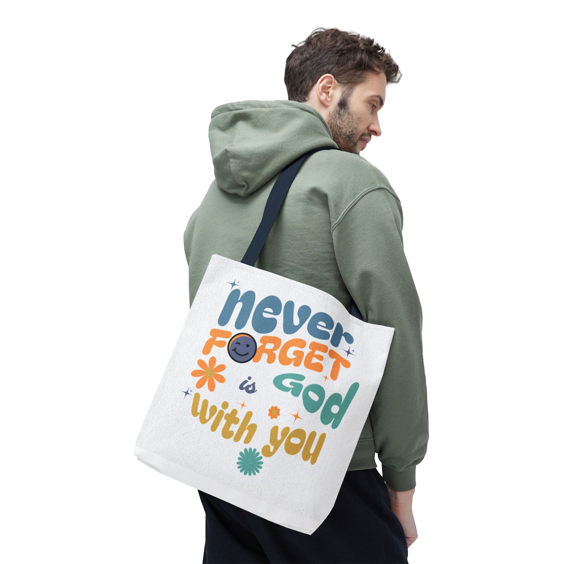⭐ Never Forget Tote Bag – Deuteronomy 31:6