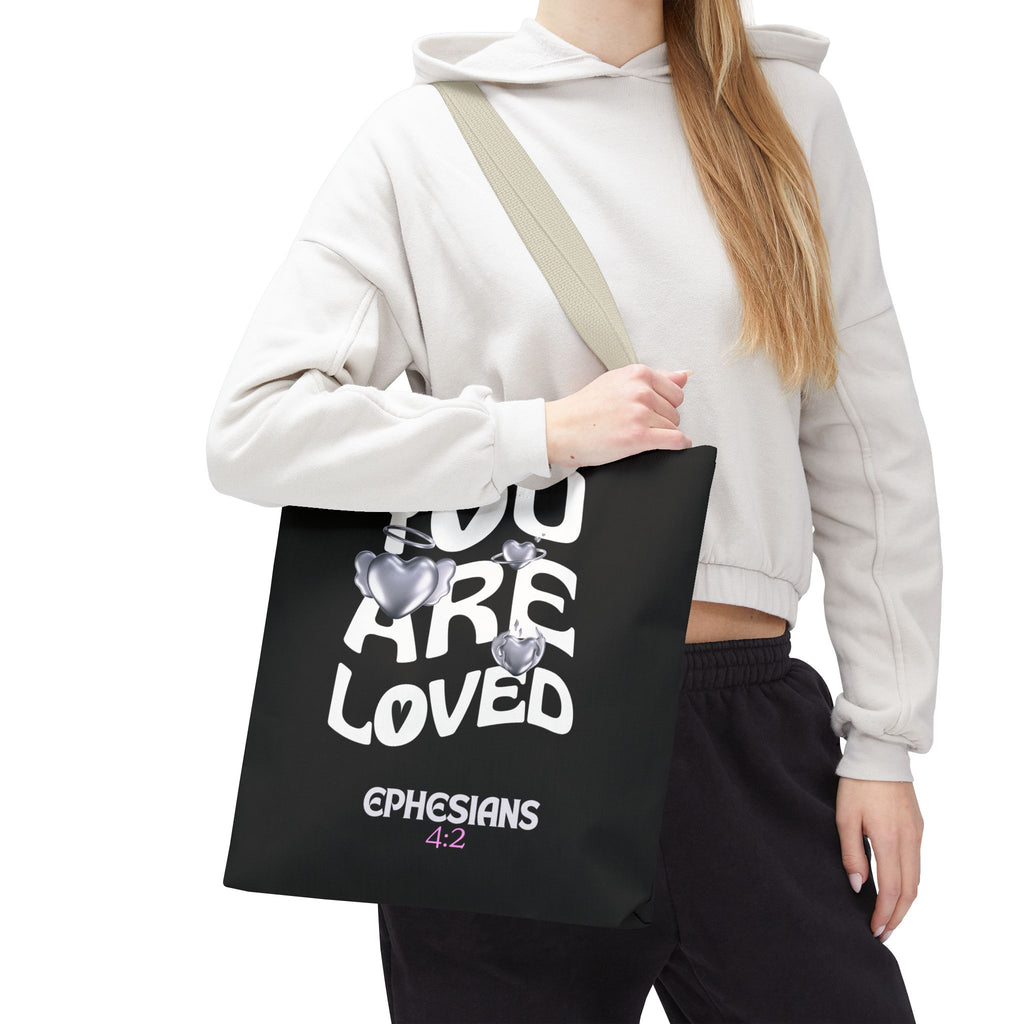⭐ "You Are Loved" Tote Bag – Ephesians 4:2
