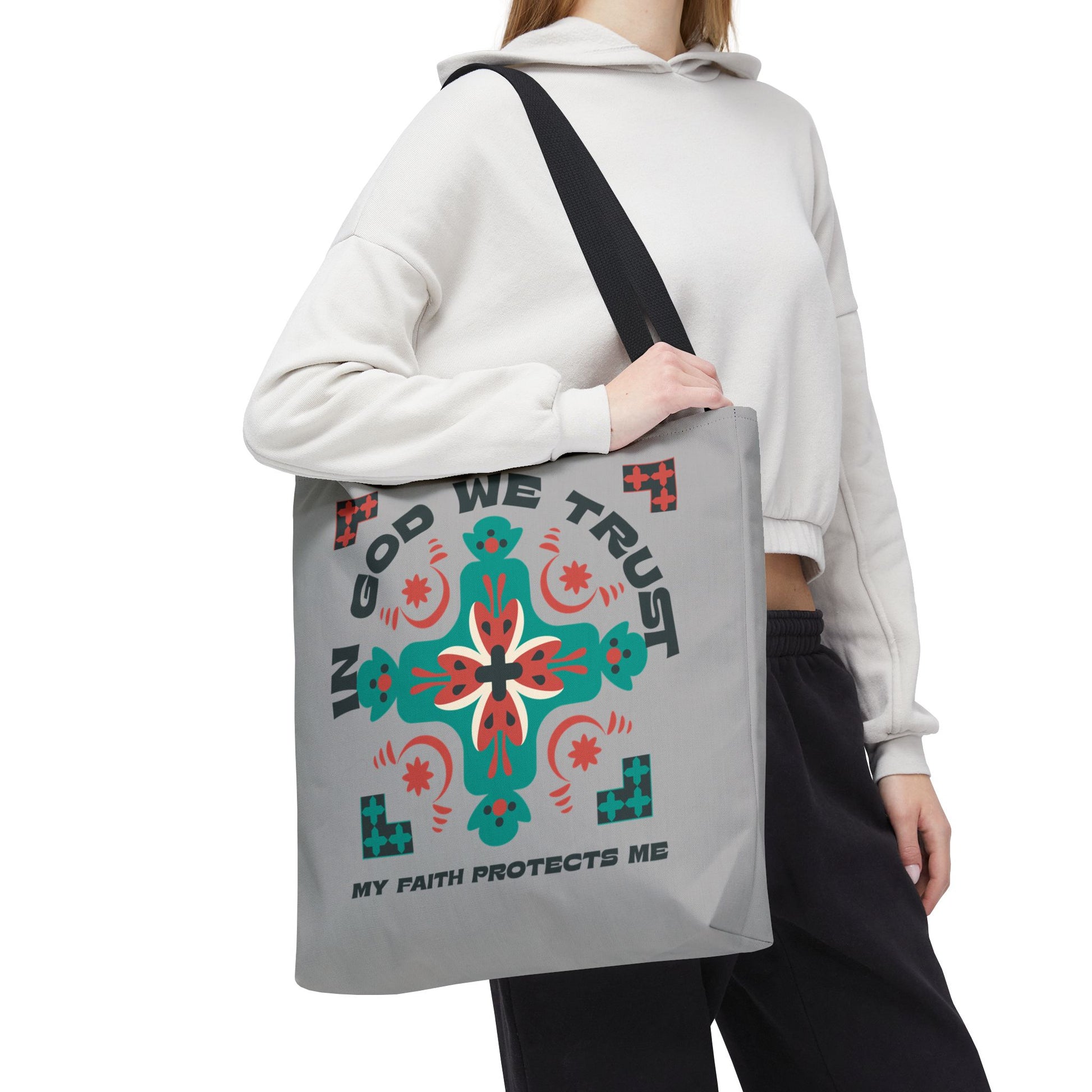 Faith-Inspired Tote Bag, Spiritual Shopper, Inspirational Gift, Religious Tote, Christian Accessory, Everyday Use