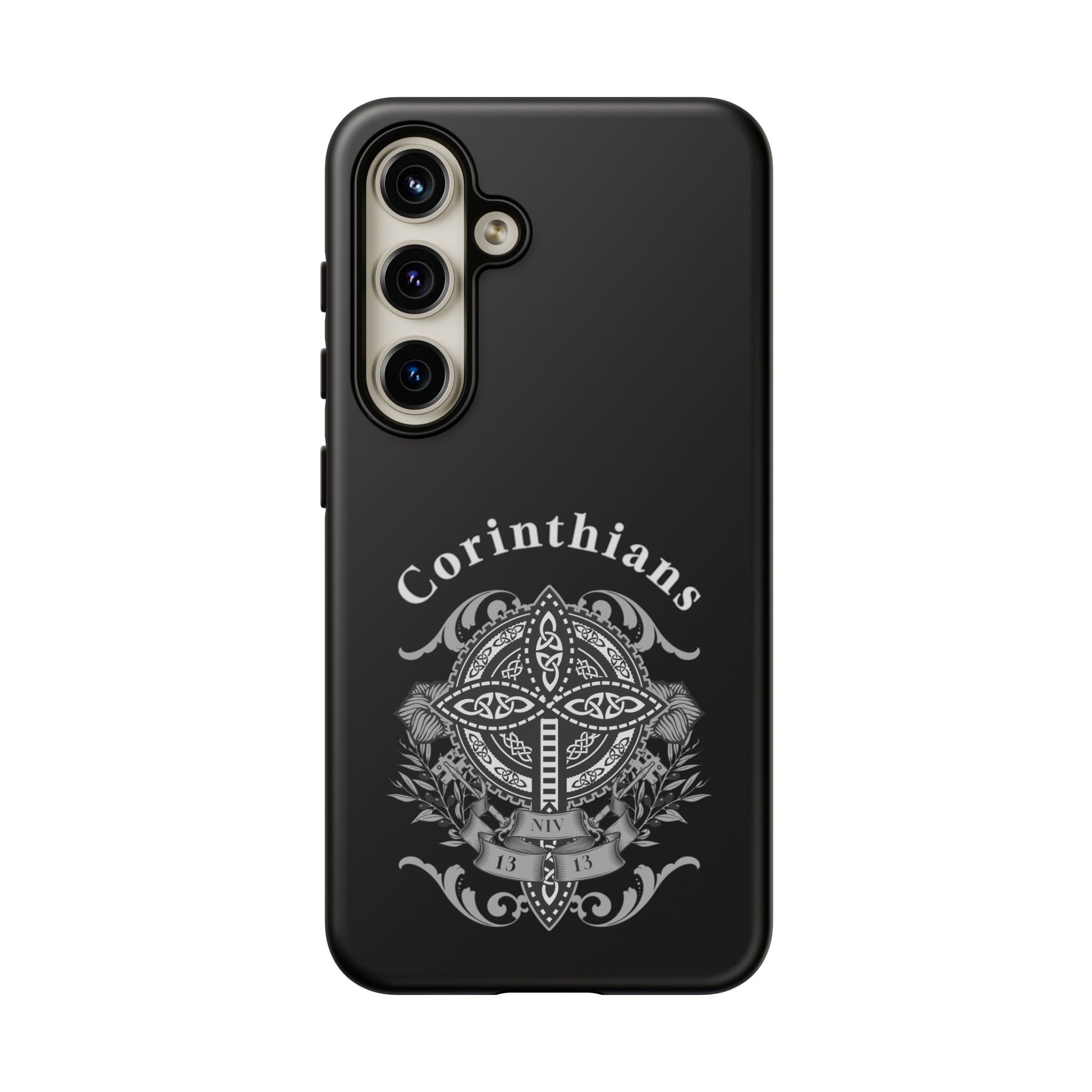 Corinthians Tough Case: Durable Phone Protection, Christian Gift, Unique Design, Trendy Accessory, Faith-Based Style