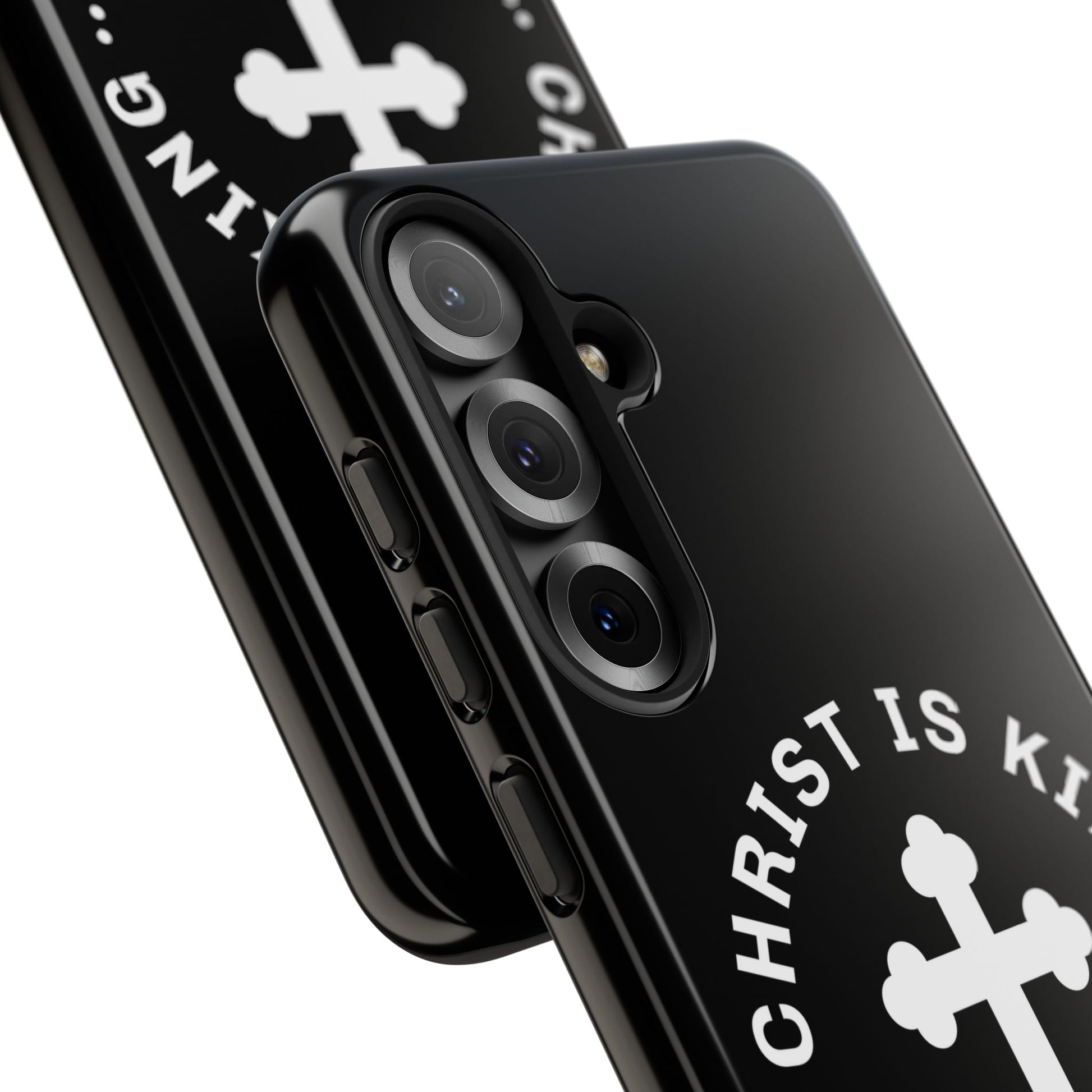 ⭐ Christ is King Phone Case – Tough Cases, Christian Gift, Bible Verse Merchandise, Cross Design, Faith Accessories