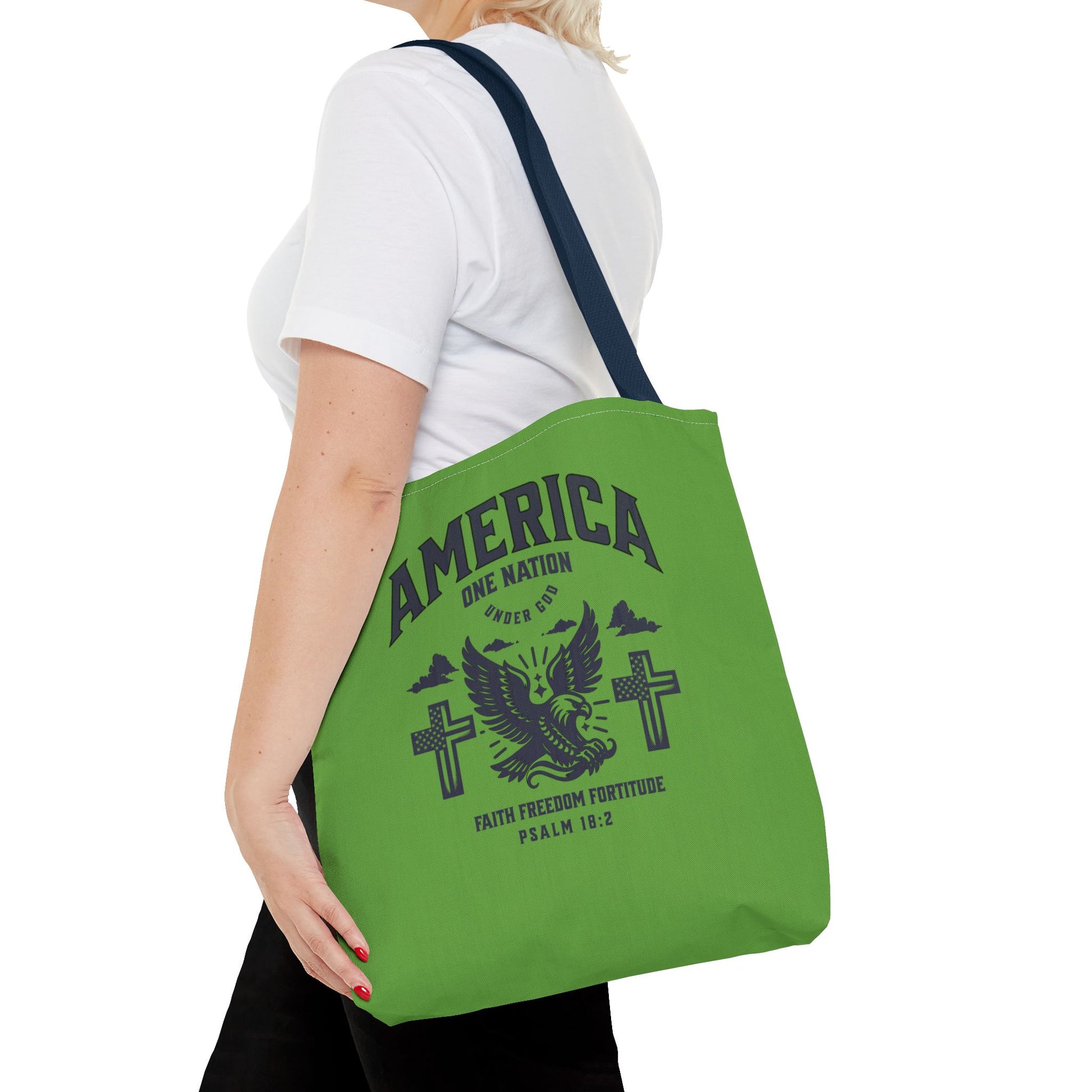 ⭐ America Faith Tote Bag – Bold Patriotic & Faith Statement