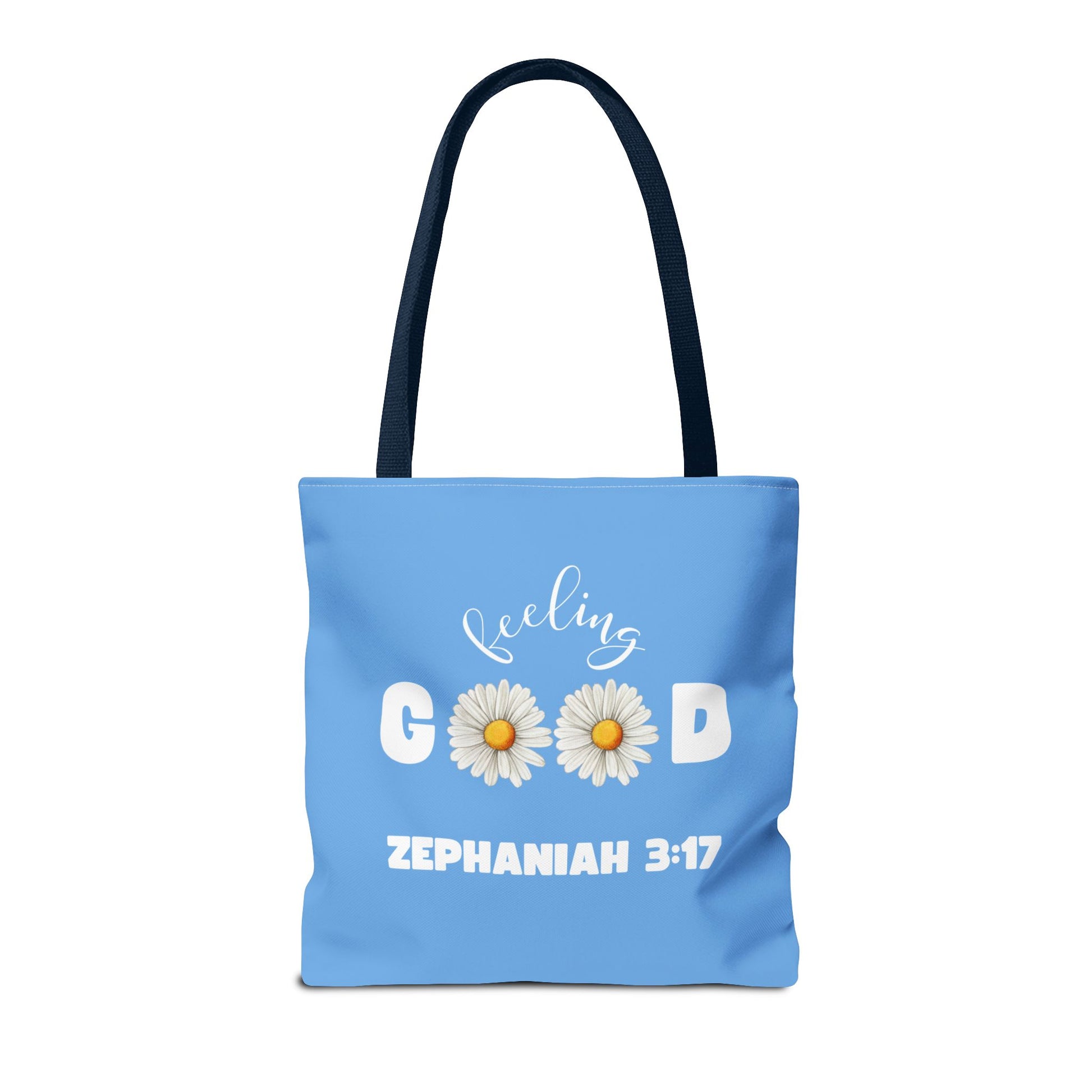 Inspirational Tote Bag - Feeling Good, Floral Design, Scripture Quote, Motivational Gift, Everyday Use, Church Events