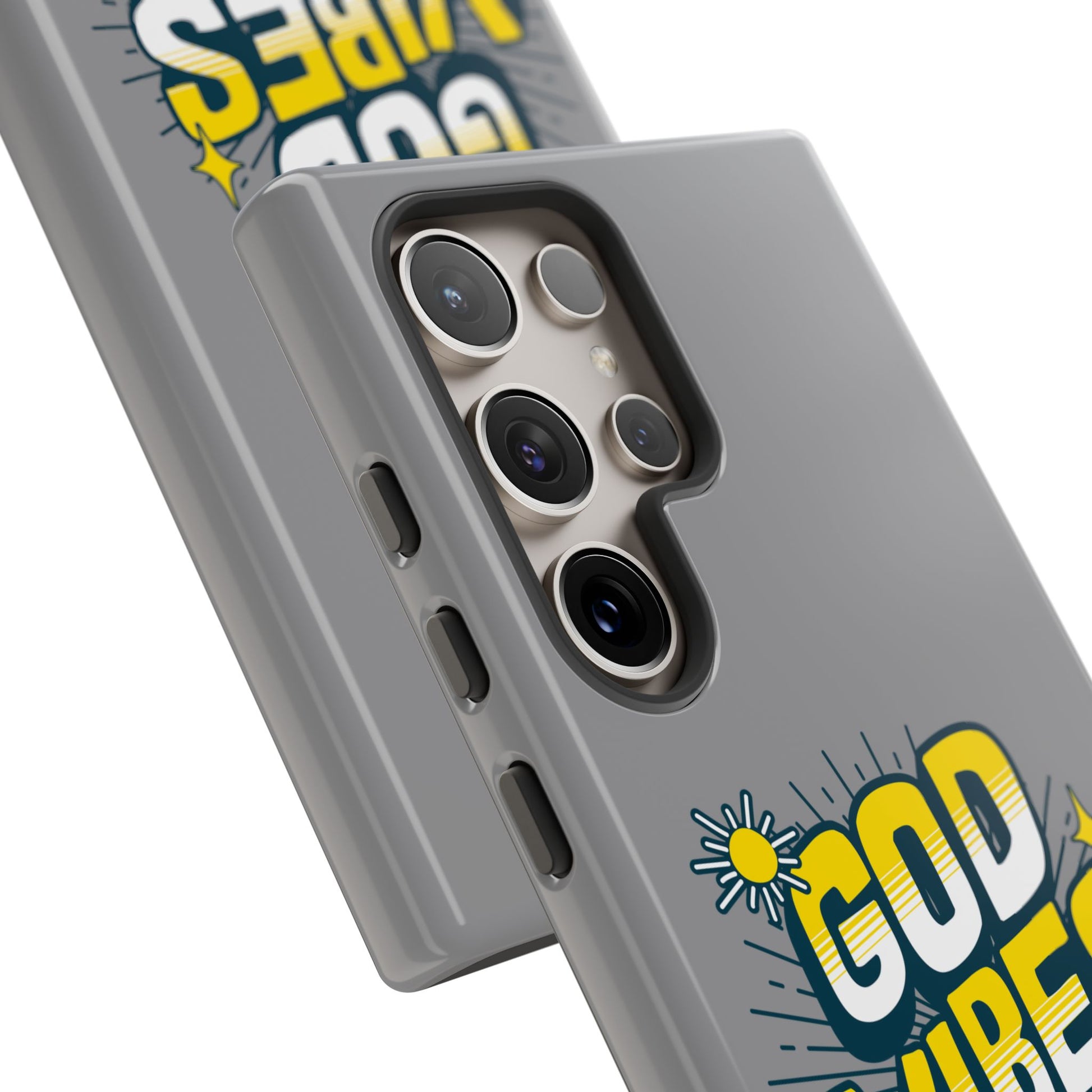 God Vibes Only Phone Case - Inspirational Tough Case, Positive Message Cover, Gift for Faith, Spirituality, Encouragement