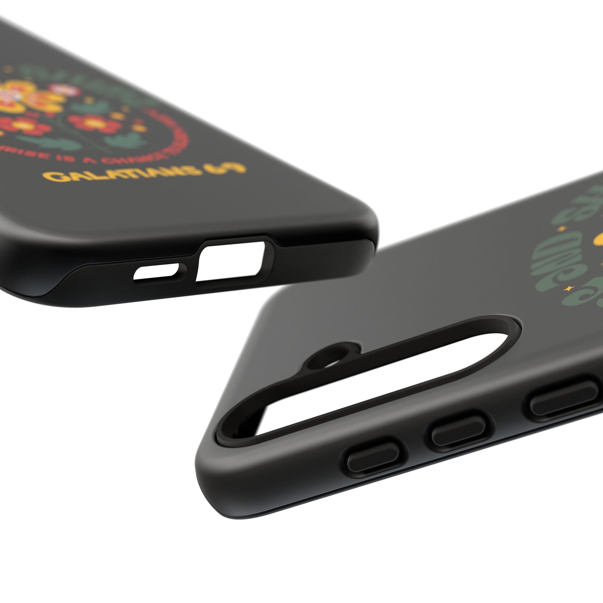 Floral "Rise and Shine" Galatians 6:9 Phone Case – Motivational Christian Gift