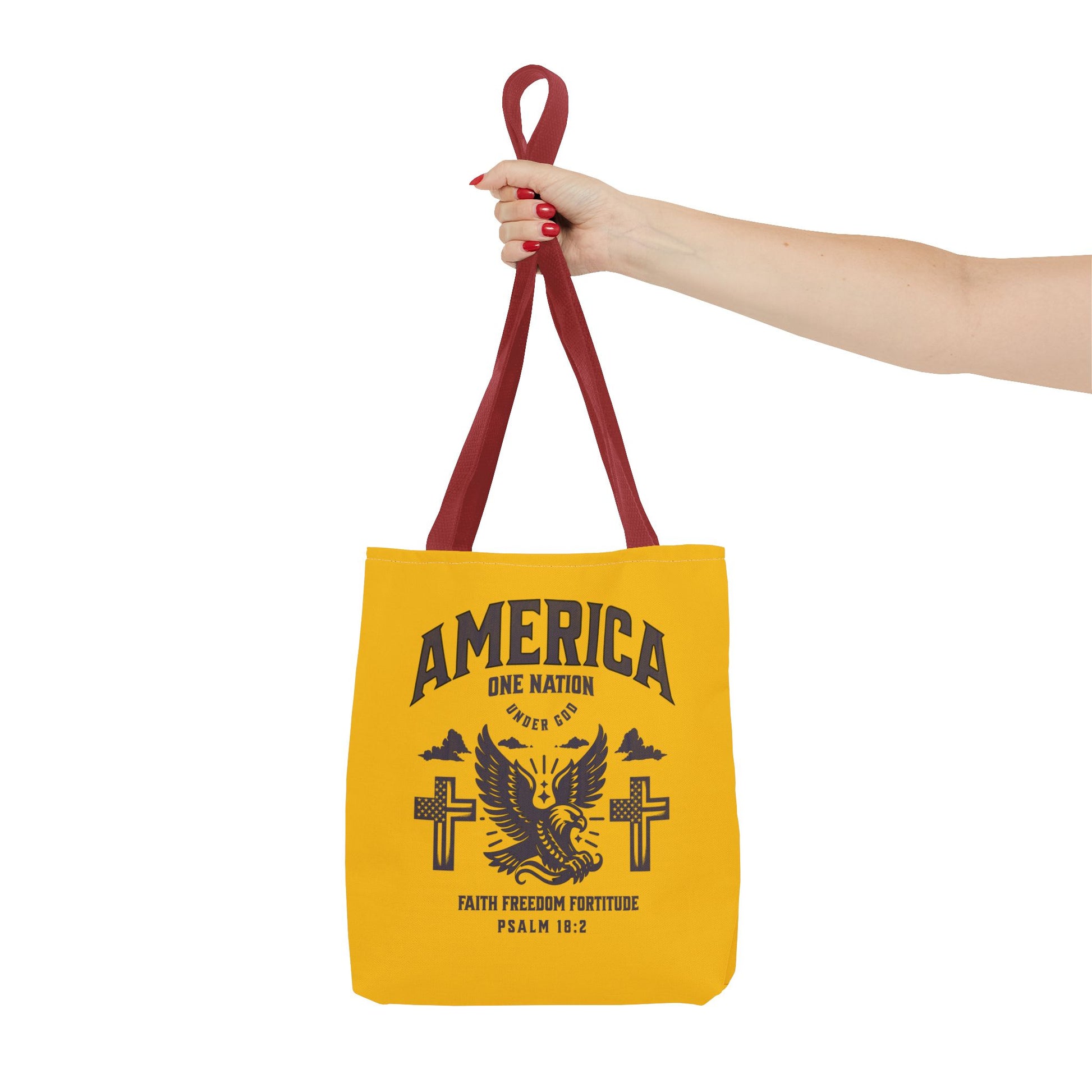 ⭐ America Faith Tote Bag – Bold Patriotic & Faith Statement