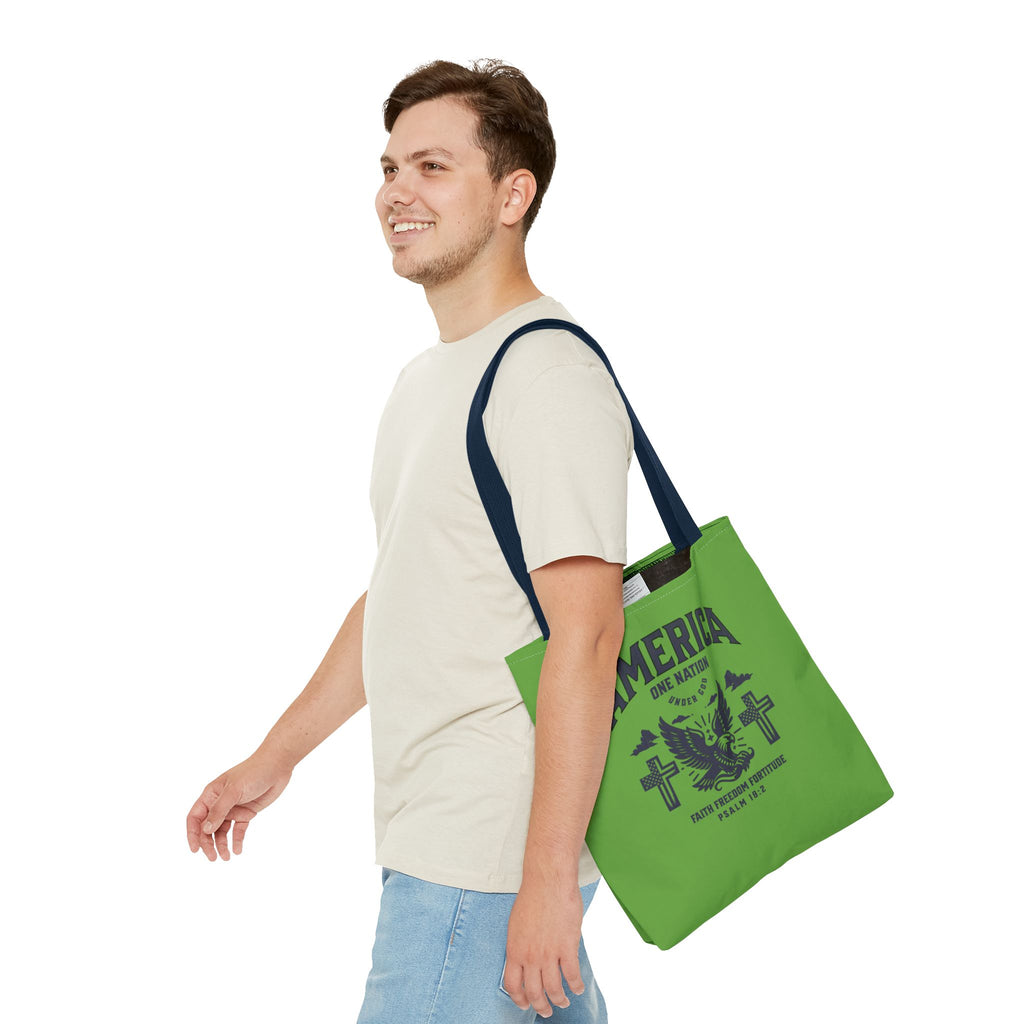 ⭐ America Faith Tote Bag – Bold Patriotic & Faith Statement