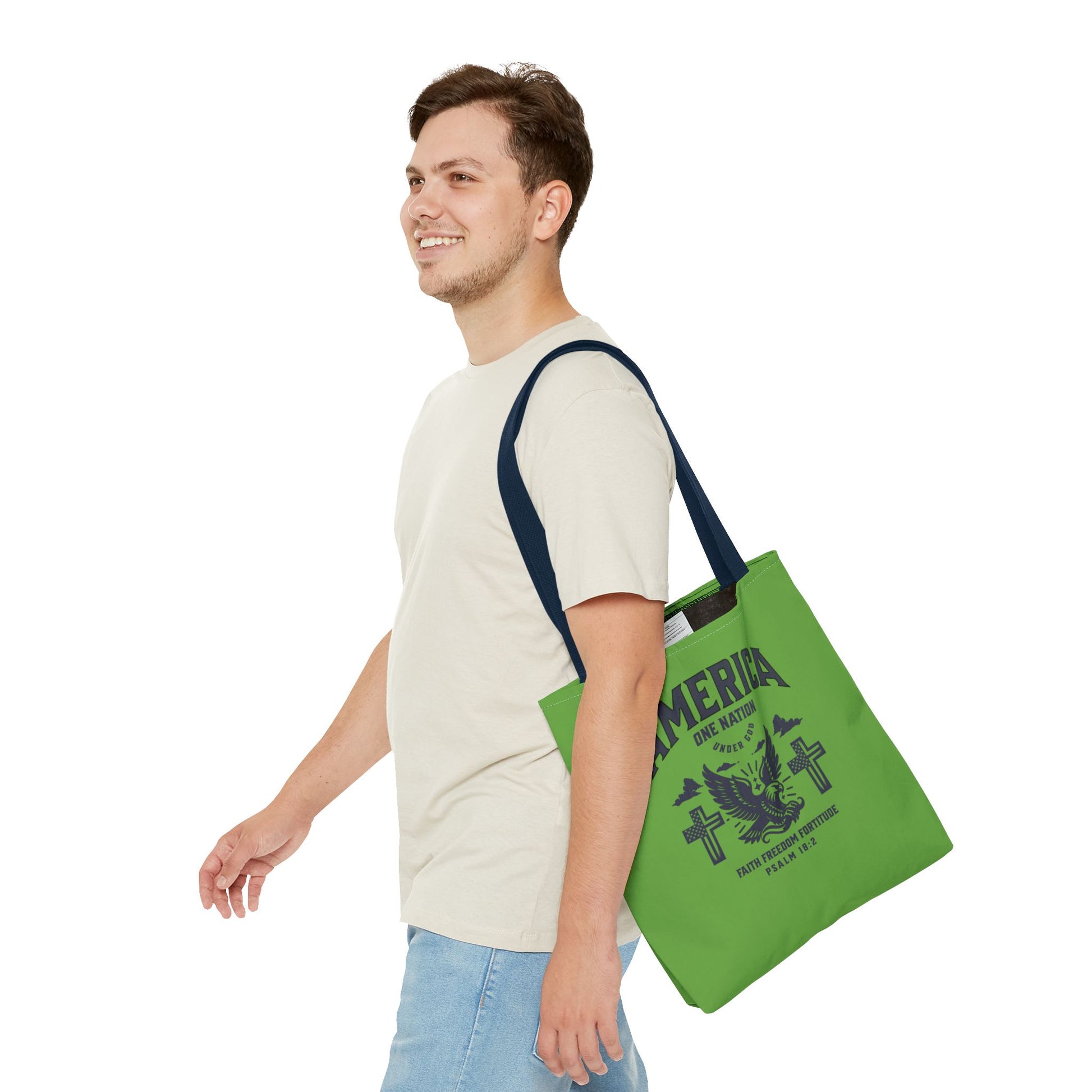 ⭐ America Faith Tote Bag – Bold Patriotic & Faith Statement
