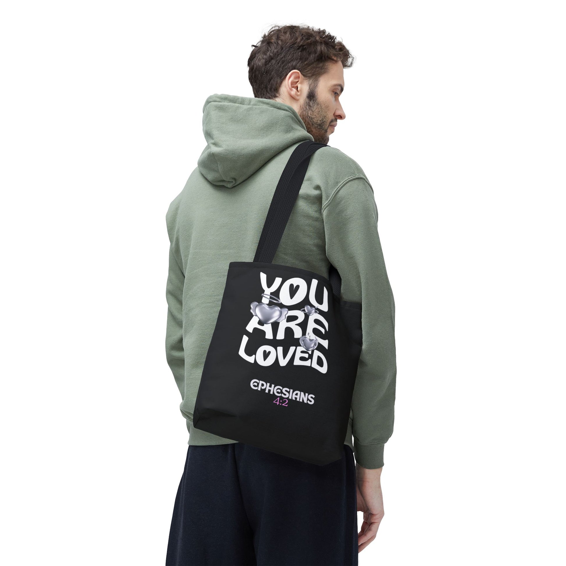 ⭐ "You Are Loved" Tote Bag – Ephesians 4:2