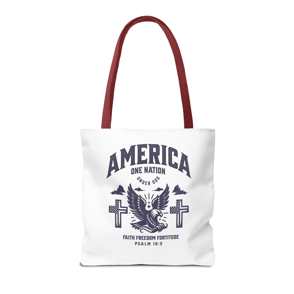 ⭐ America Faith Tote Bag – Bold Patriotic & Faith Statement