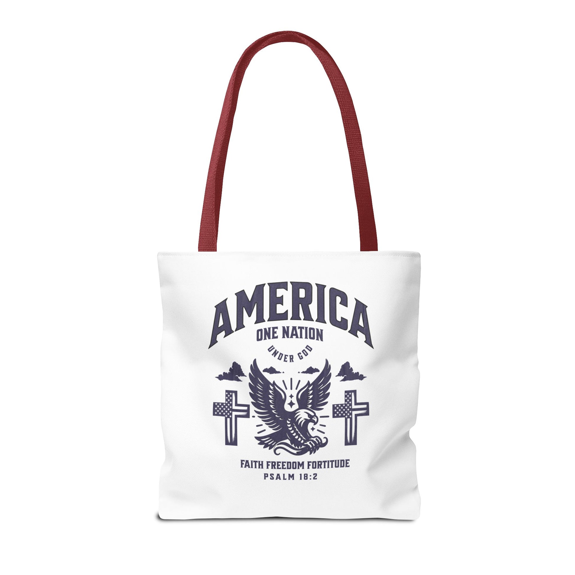 ⭐ America Faith Tote Bag – Bold Patriotic & Faith Statement