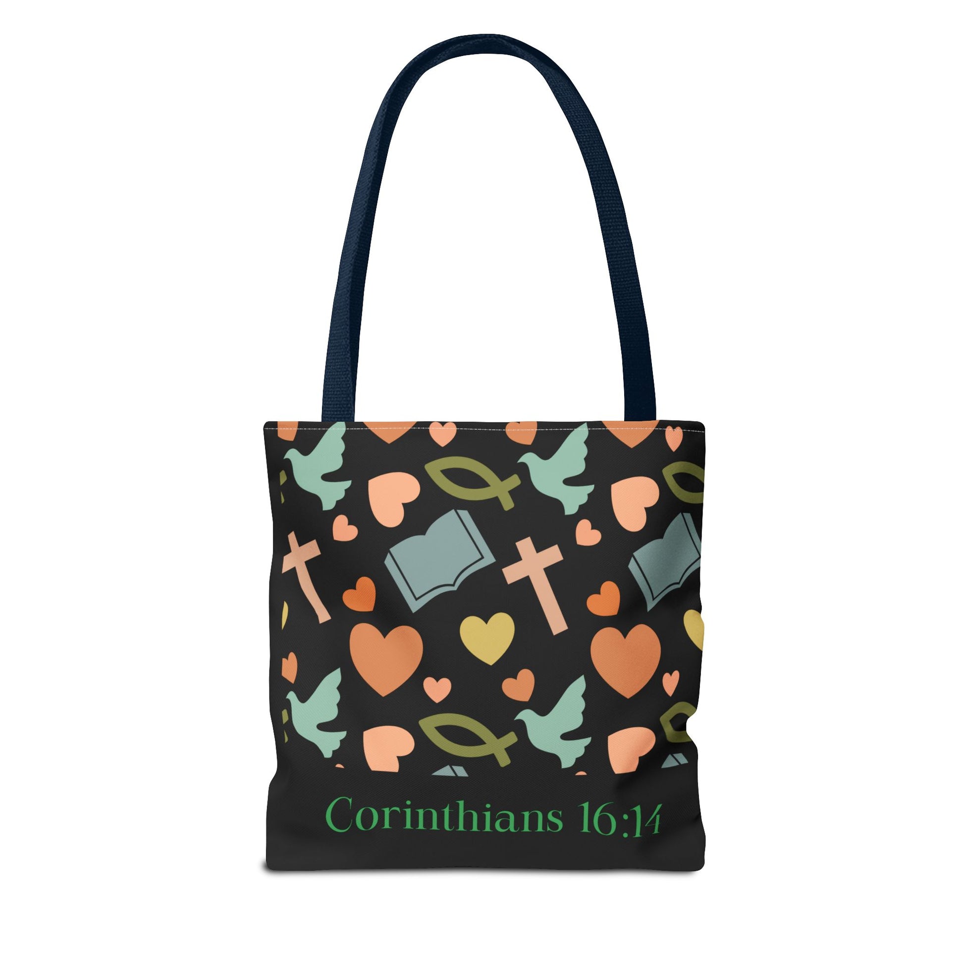 Christian Tote Bag with Inspirational Design, Perfect for Church, Gift for Believers, Faith-based Accessory, Everyday Use, Bible Verse Tote