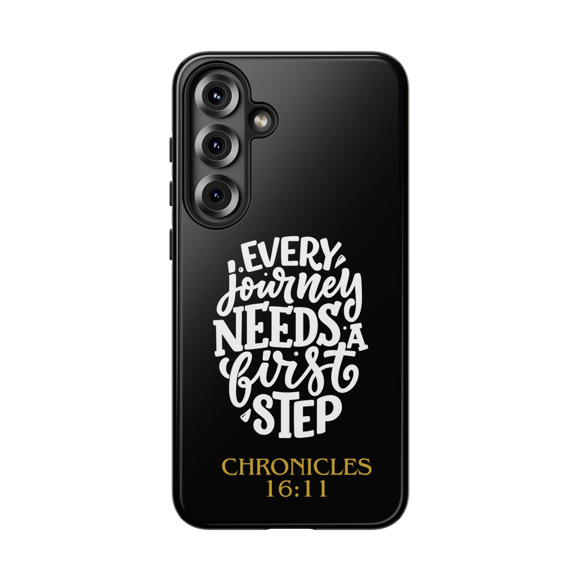 ⭐ Every Journey Needs a First Step 1 Chronicles 16:11 Phone Case