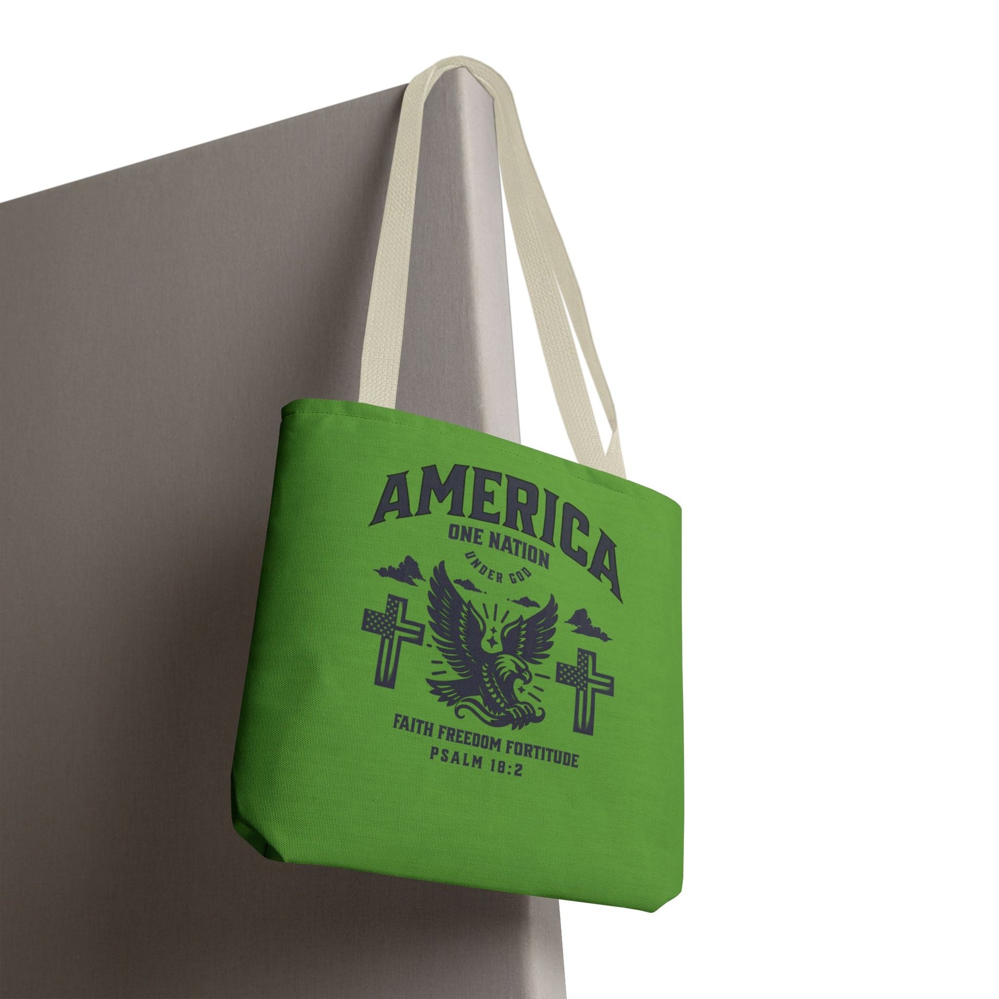 ⭐ America Faith Tote Bag – Bold Patriotic & Faith Statement