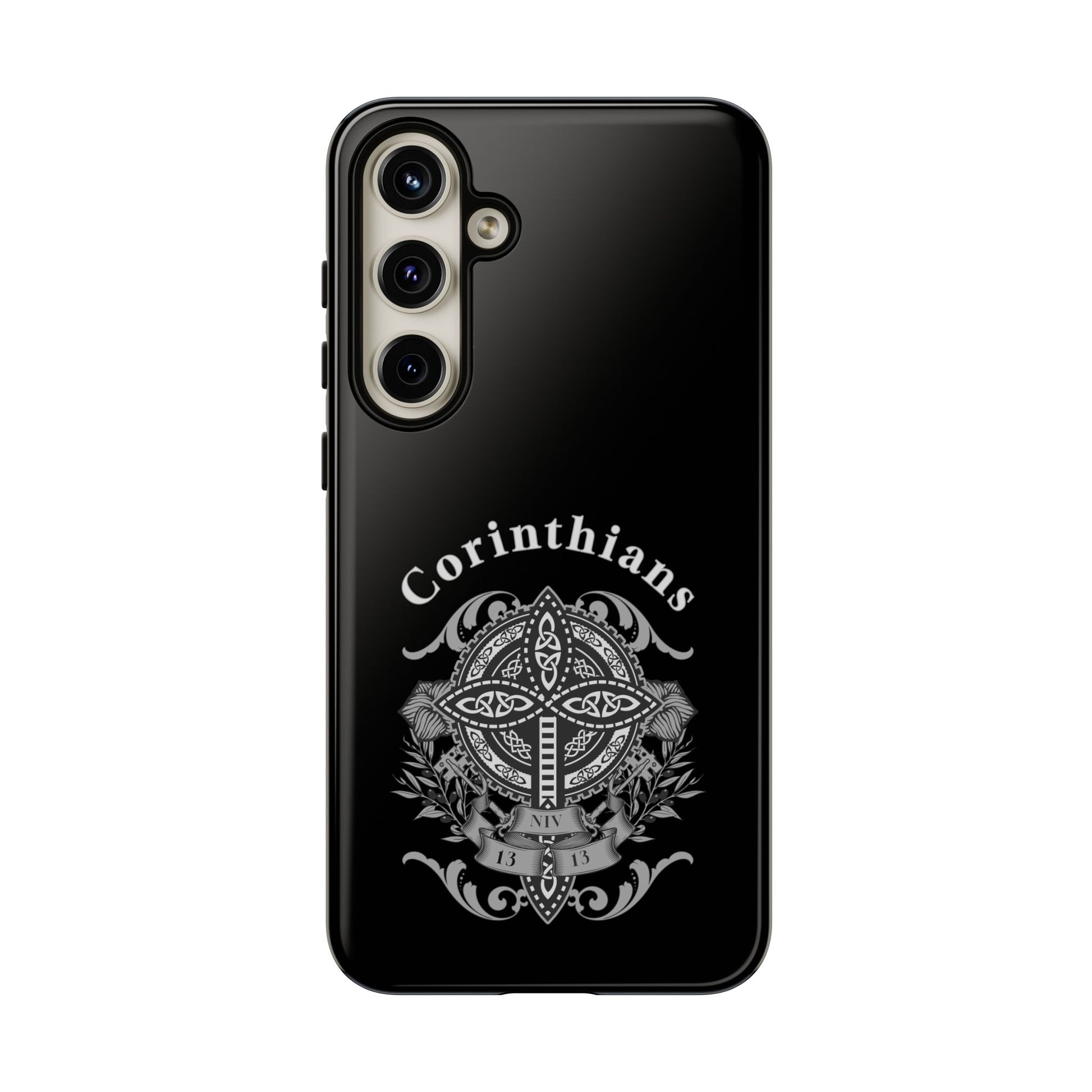 Corinthians Tough Case: Durable Phone Protection, Christian Gift, Unique Design, Trendy Accessory, Faith-Based Style