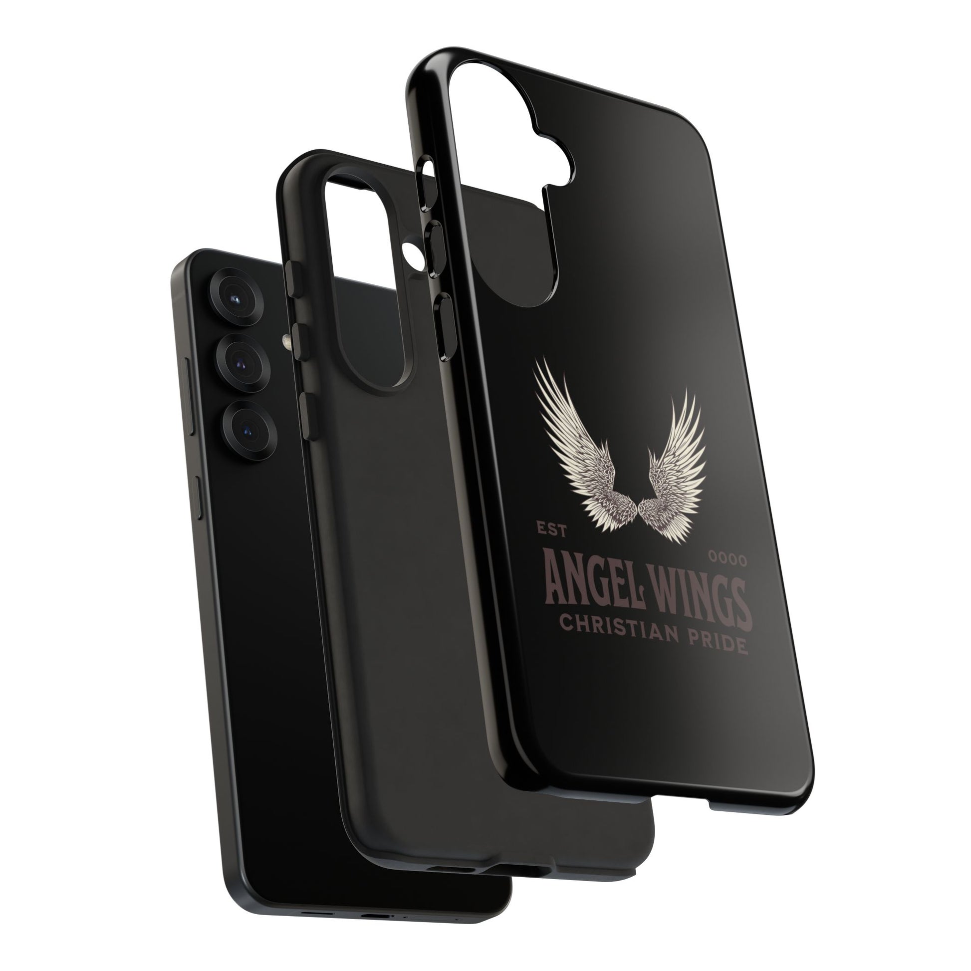 Angel Wings Phone Case - Tough Cases for Christian Pride, Unique Gift, Stylish Protection, Everyday Use, Angelic Design