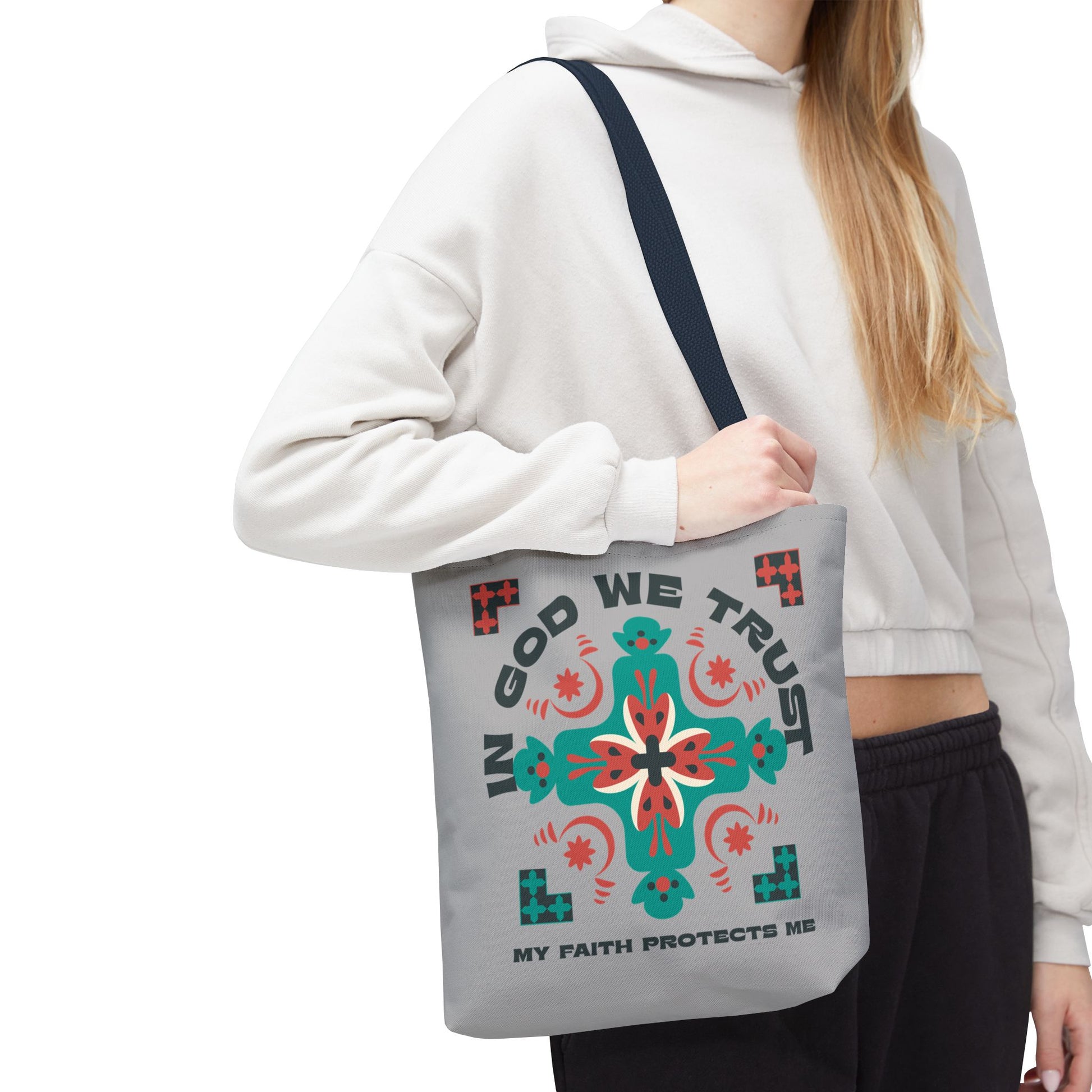 Faith-Inspired Tote Bag, Spiritual Shopper, Inspirational Gift, Religious Tote, Christian Accessory, Everyday Use