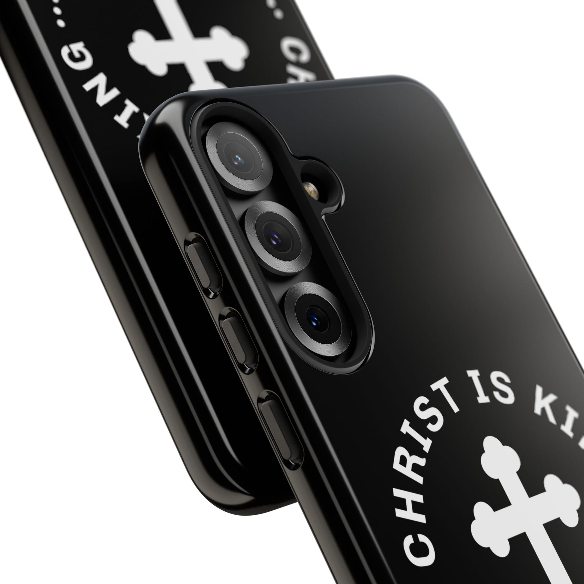 ⭐ Christ is King Phone Case – Tough Cases, Christian Gift, Bible Verse Merchandise, Cross Design, Faith Accessories
