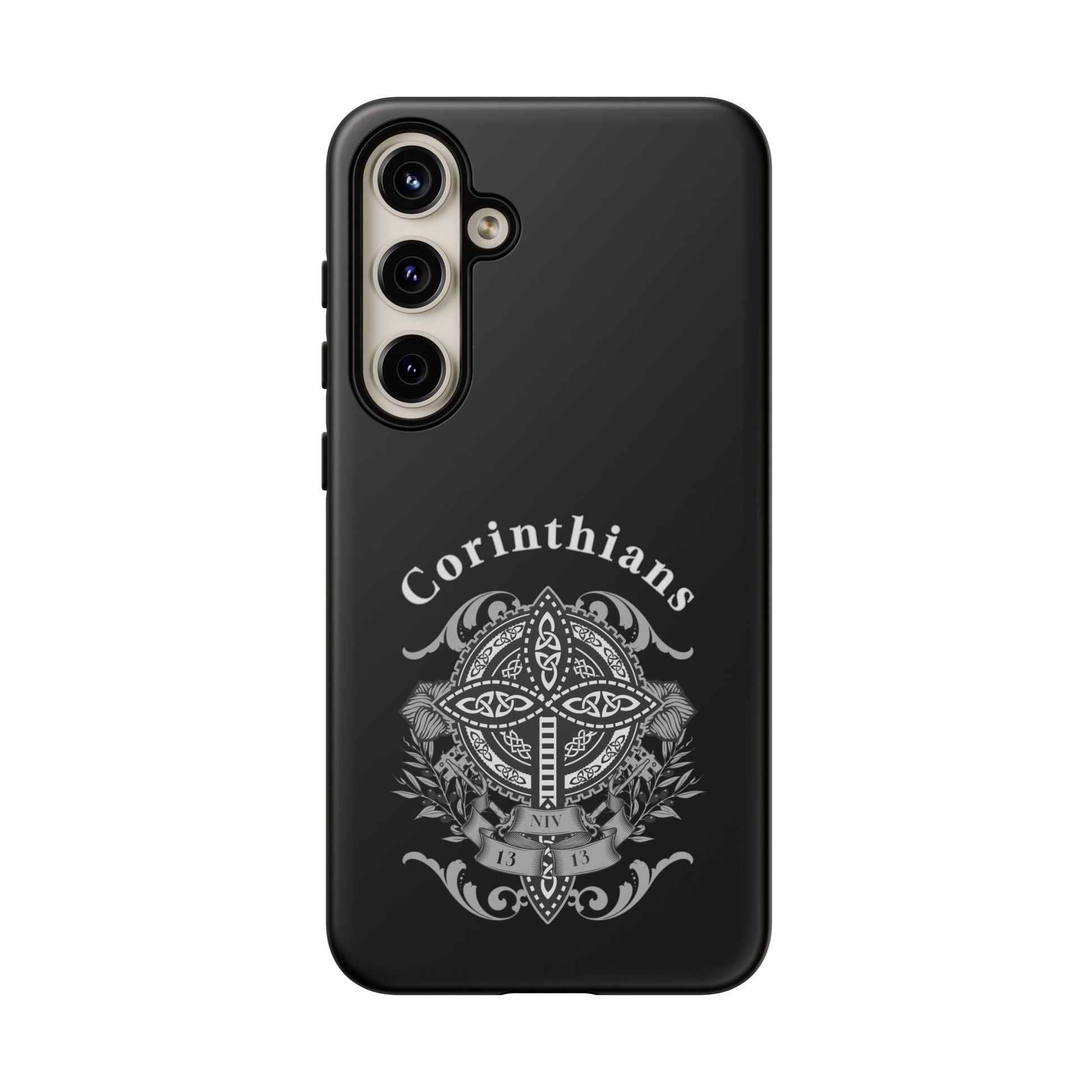 Corinthians Tough Case: Durable Phone Protection, Christian Gift, Unique Design, Trendy Accessory, Faith-Based Style