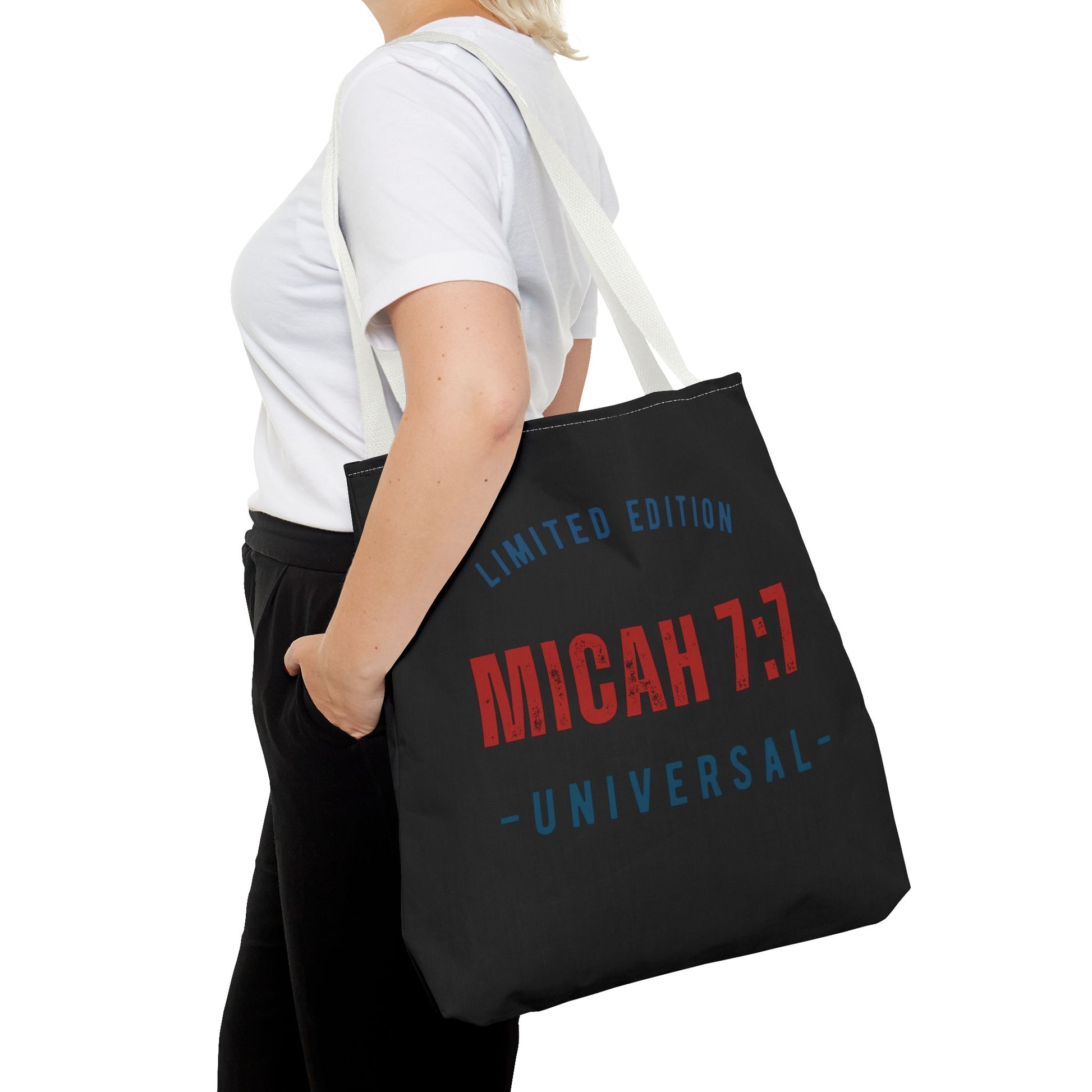 Limited Edition Micah 7:1 Tote Bag - Universal Design for Everyday Use, Gift, Eco-Friendly, Daily Essentials, Faith-Inspired