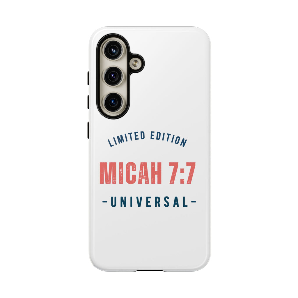 ⭐ Micah 7:7 Limited Edition Phone Case | Inspirational Gift | Tough Protective Case for Christians | Bible Verse Merchandise