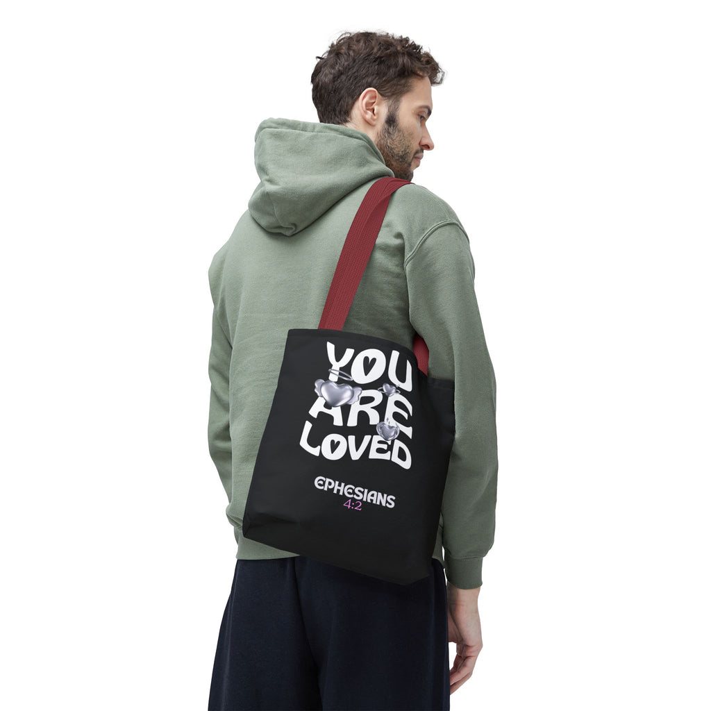 ⭐ "You Are Loved" Tote Bag – Ephesians 4:2