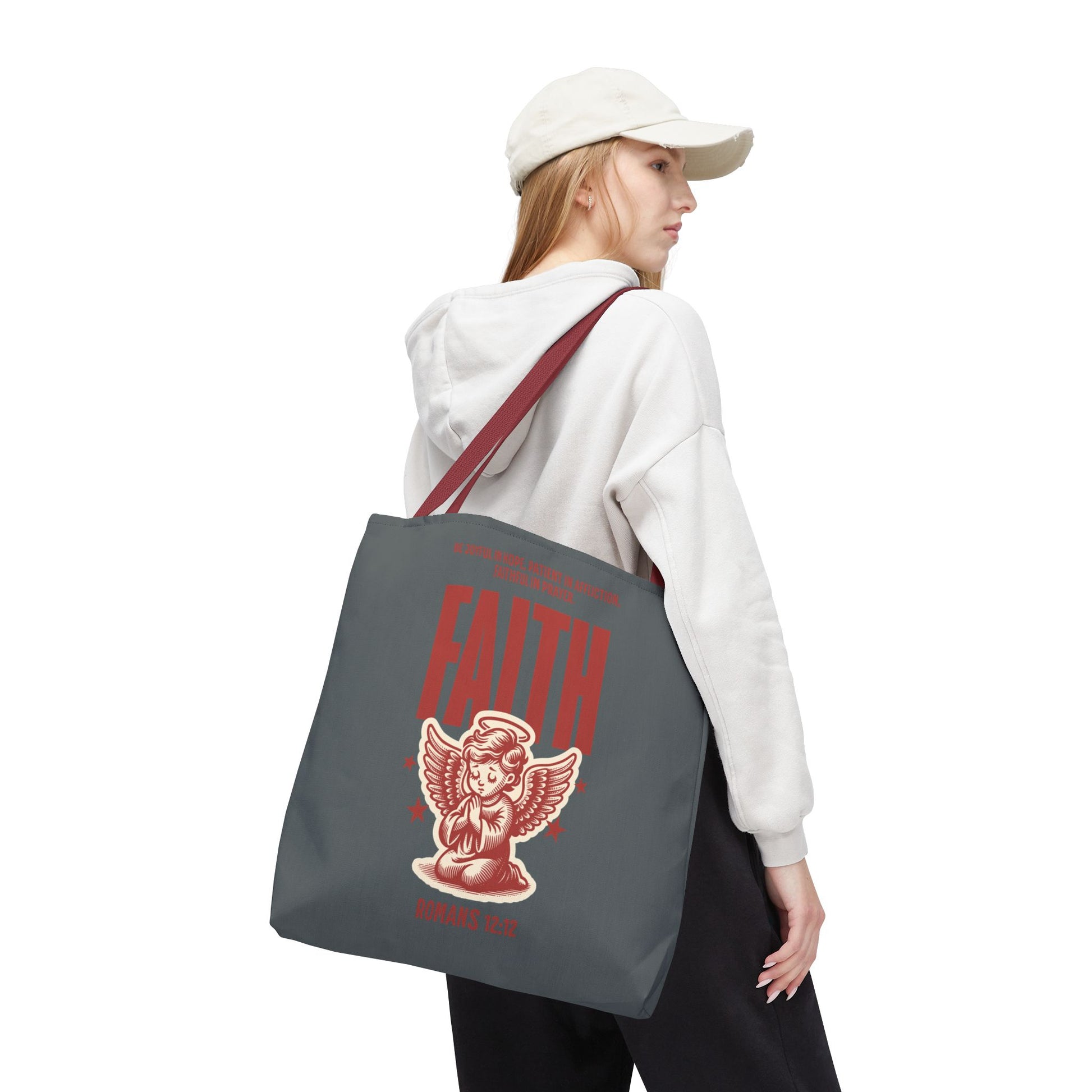 Faith-Inspired Tote Bag: Stylish & Versatile, Gift for Holidays, Shopping, Encouragement, Inspirational Gift, Eco-Friendly Bag