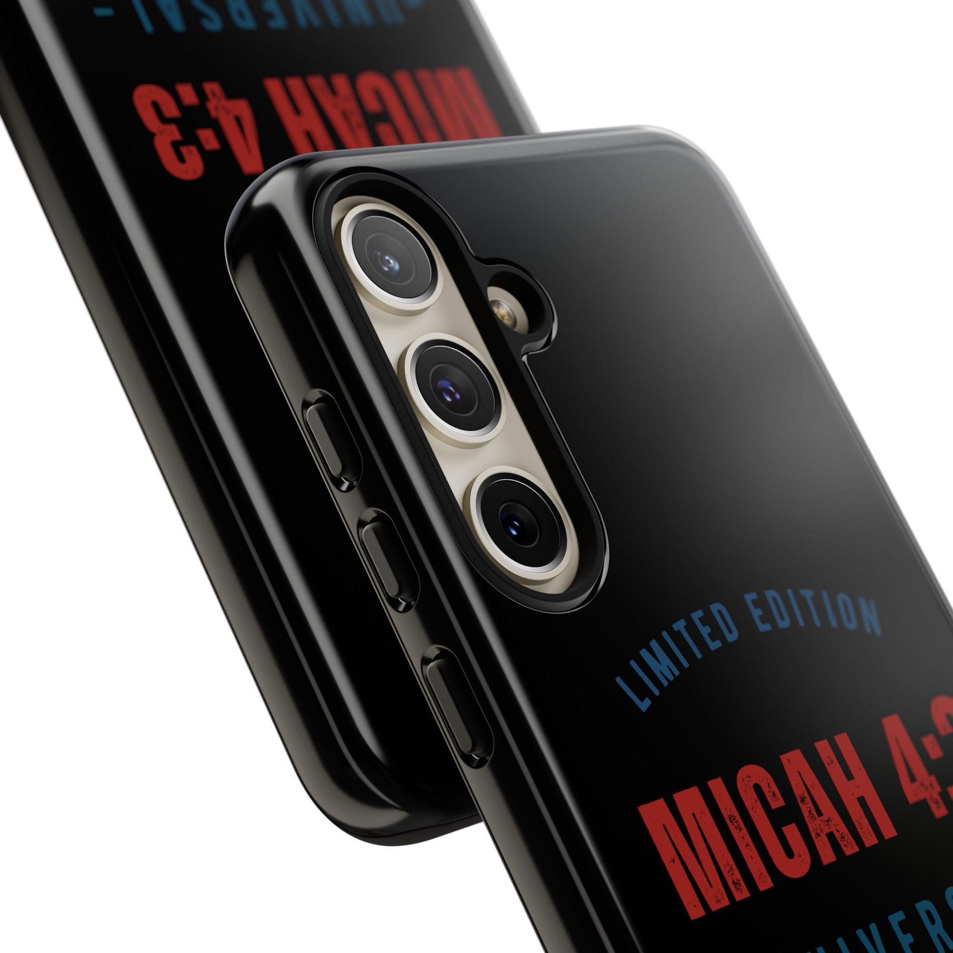 ⭐ Limited Edition Tough Phone Case, Inspirational Phone Cover, Micah 4:3 Design, Christian Gifts, Unique Cell Phone Accessory