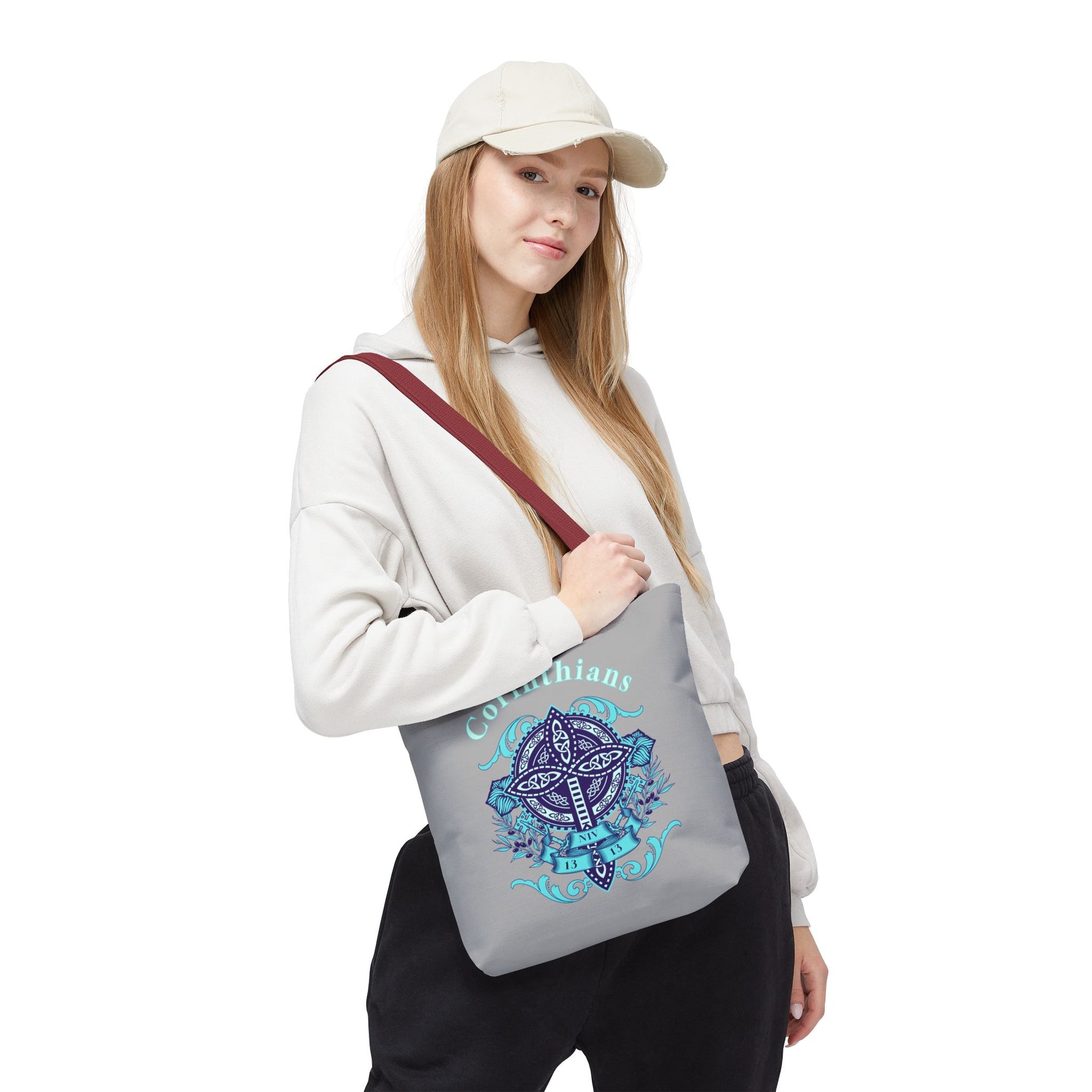 Spiritual Tote Bag with Cross Design | Christian Shoulder Bag, Inspirational Gift, Bible Verse Tote, Comfortable Everyday Use, [...]