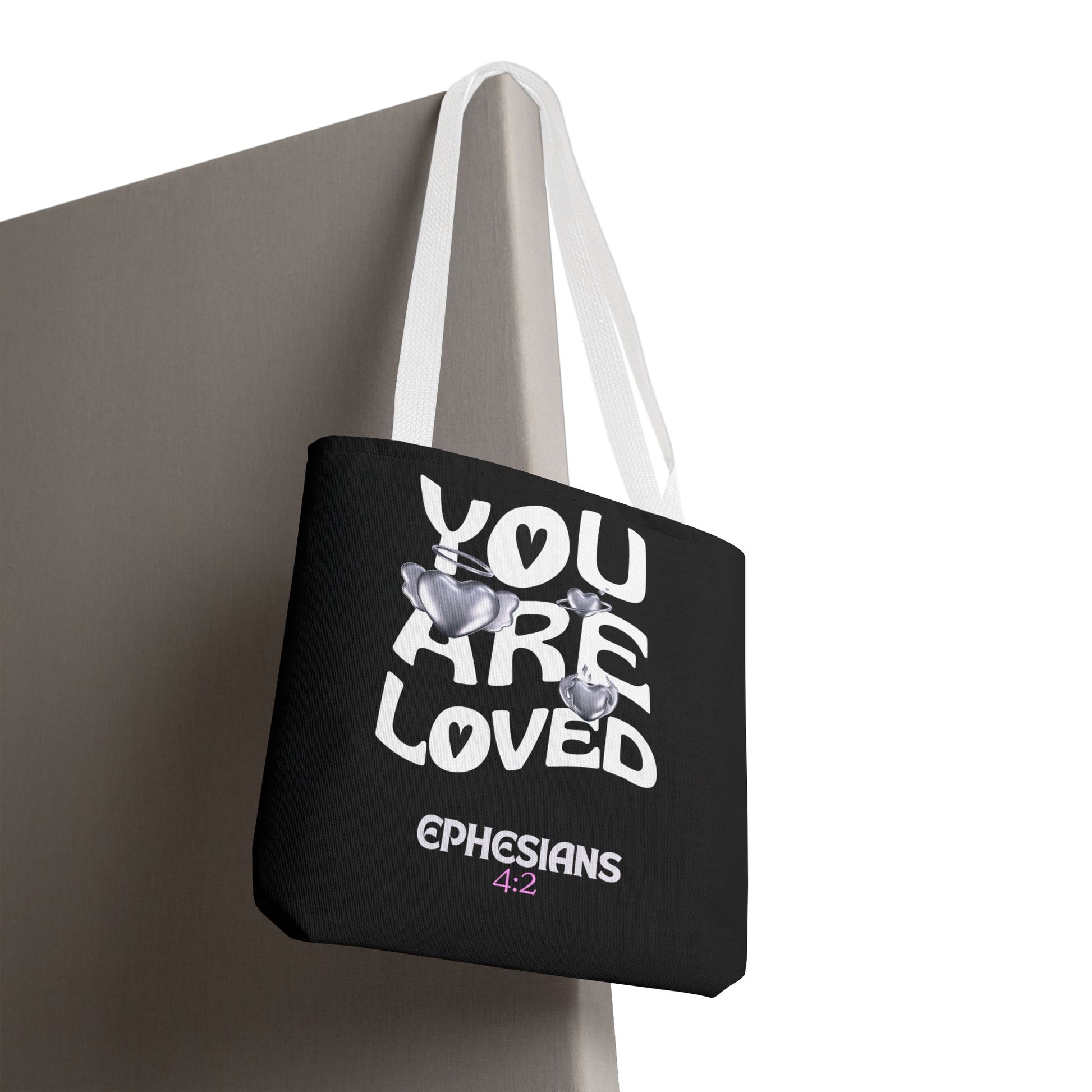 ⭐ "You Are Loved" Tote Bag – Ephesians 4:2