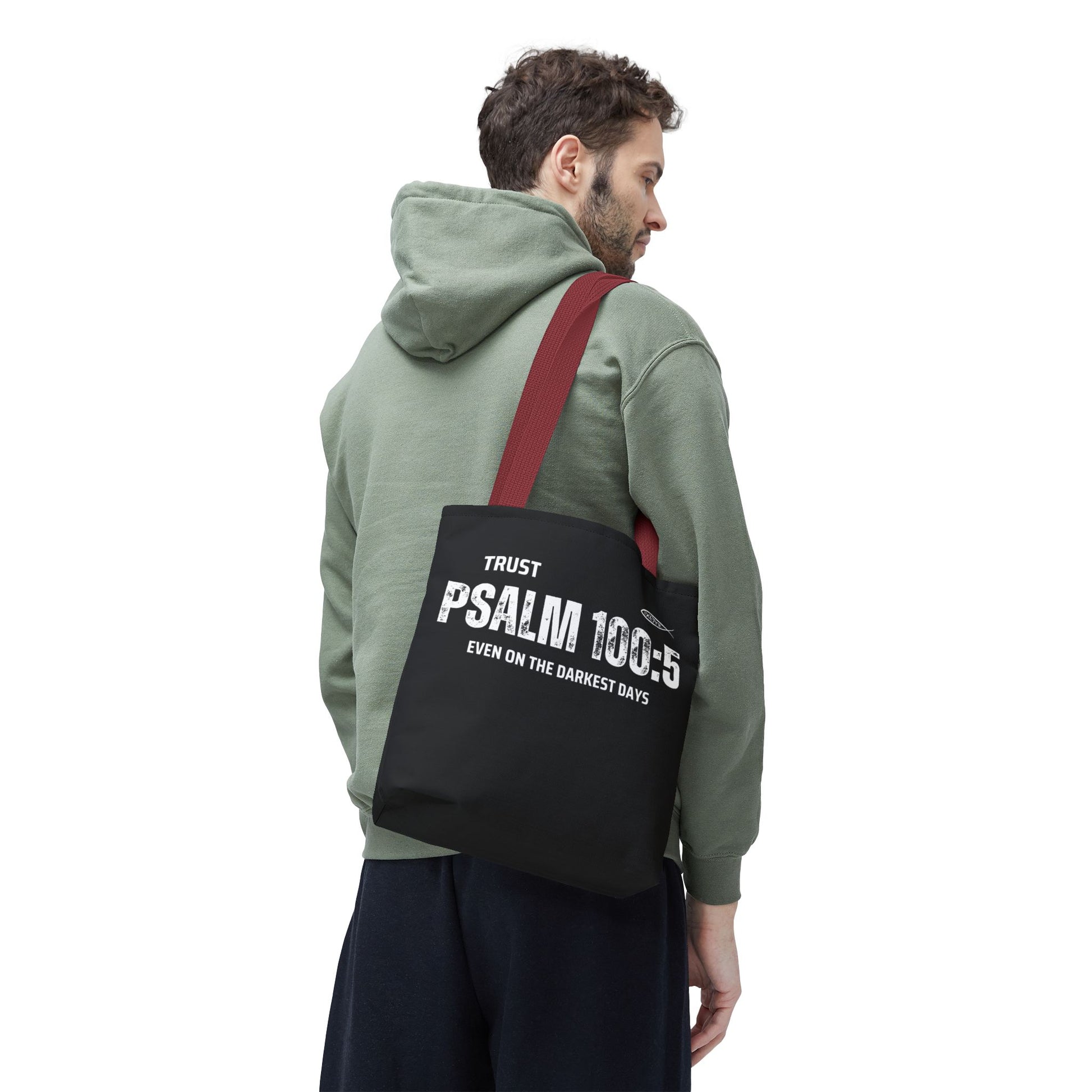 Trust Psalm 100:5 Inspirational Tote Bag, Motivational Shopping Bag, Faith-Based Gift, Christian Bag, Everyday Use Tote