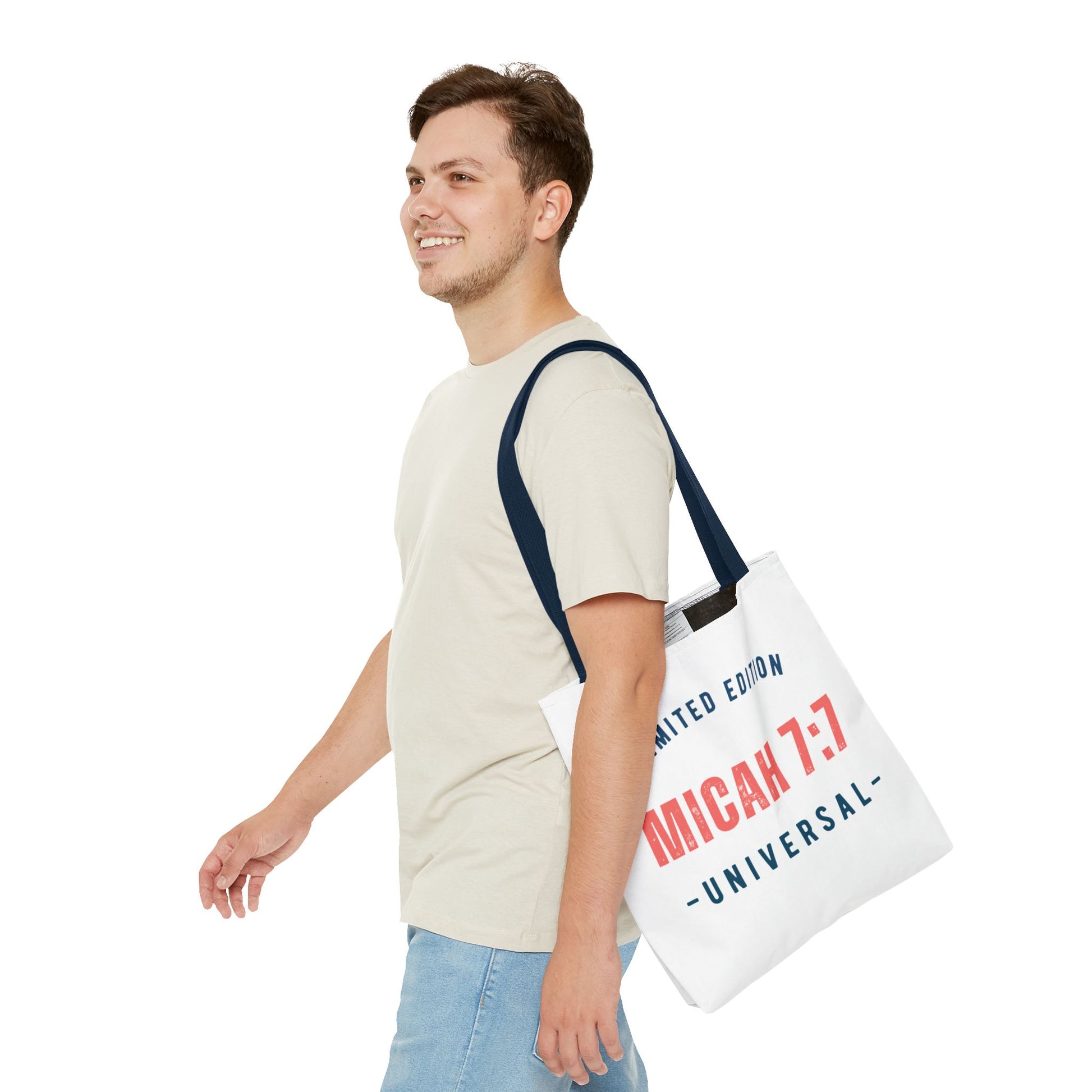 Limited Edition Inspirational Tote Bag - Micah 7:1, Motivational Carryall, Christian Gift, Everyday Tote, Reusable Shopping Bag
