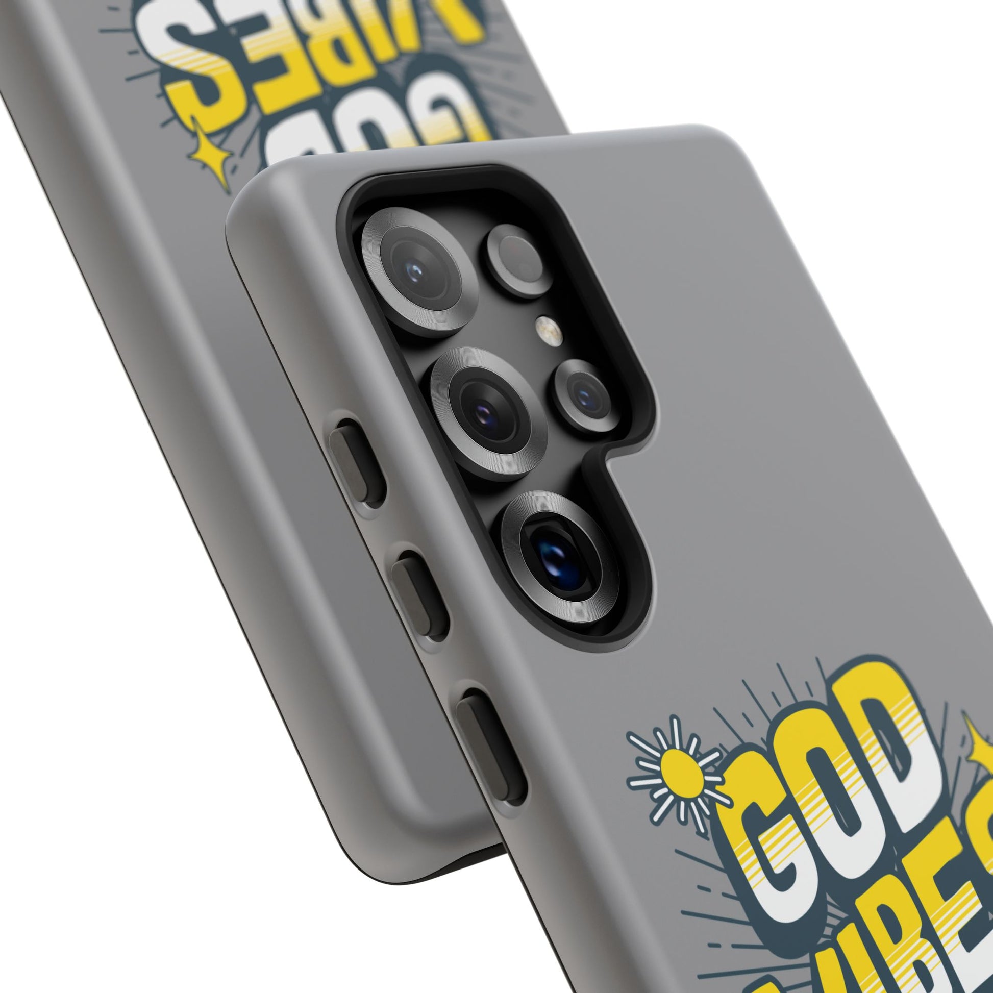 God Vibes Only Phone Case - Inspirational Tough Case, Positive Message Cover, Gift for Faith, Spirituality, Encouragement