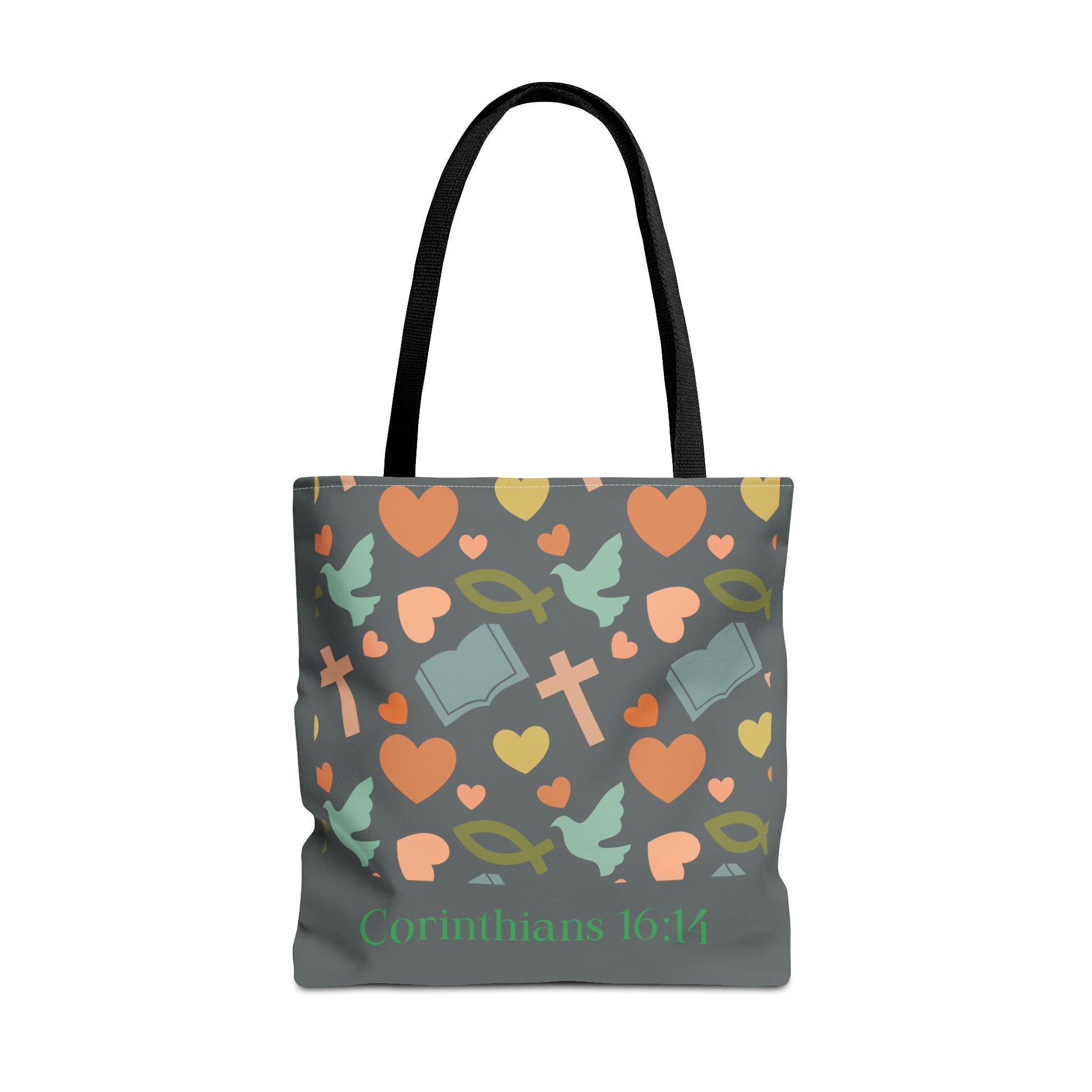 Inspirational Tote Bag - Faith, Love, Hope, Gift for Her, Spiritual Accessories, Bible Verse Tote