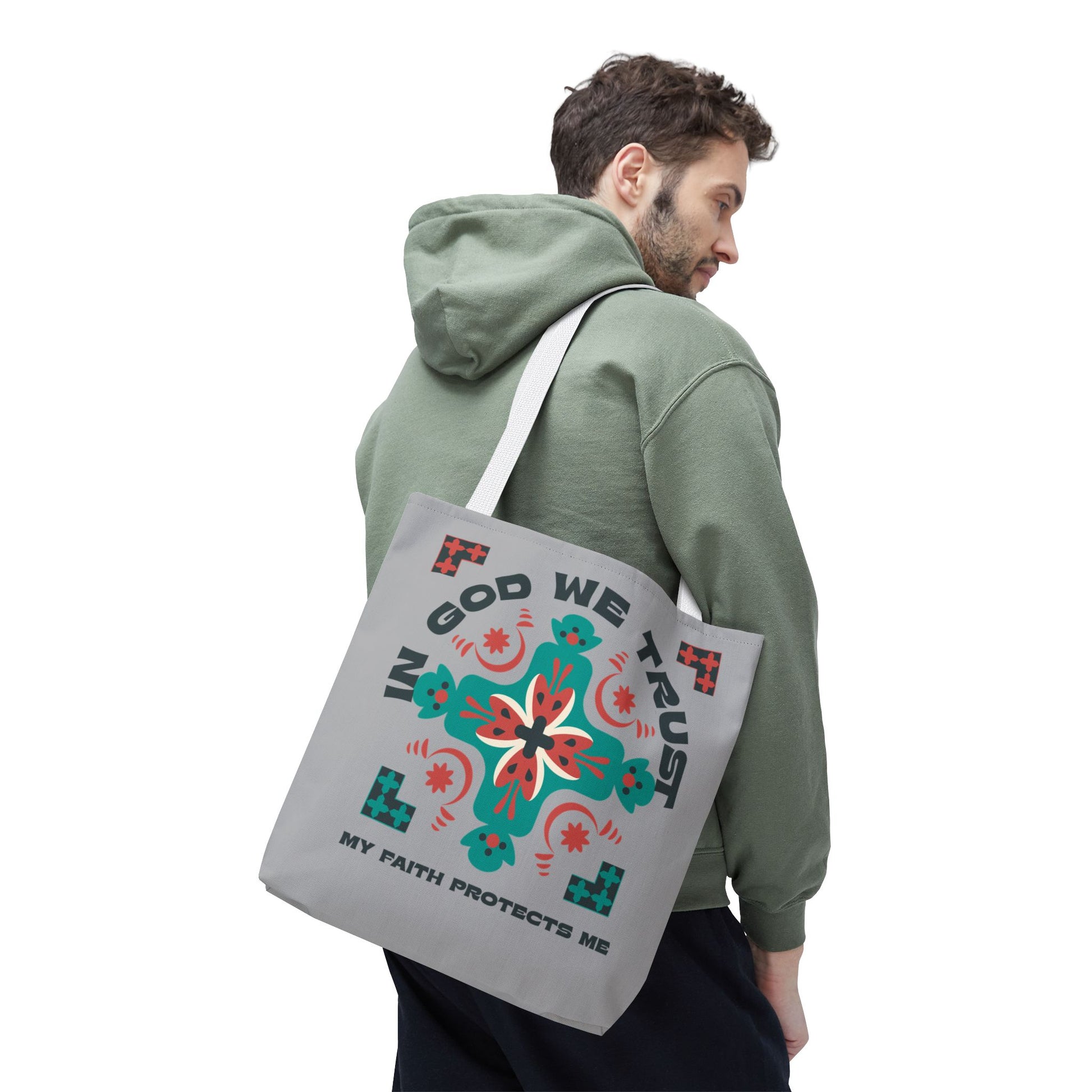 Faith-Inspired Tote Bag, Spiritual Shopper, Inspirational Gift, Religious Tote, Christian Accessory, Everyday Use