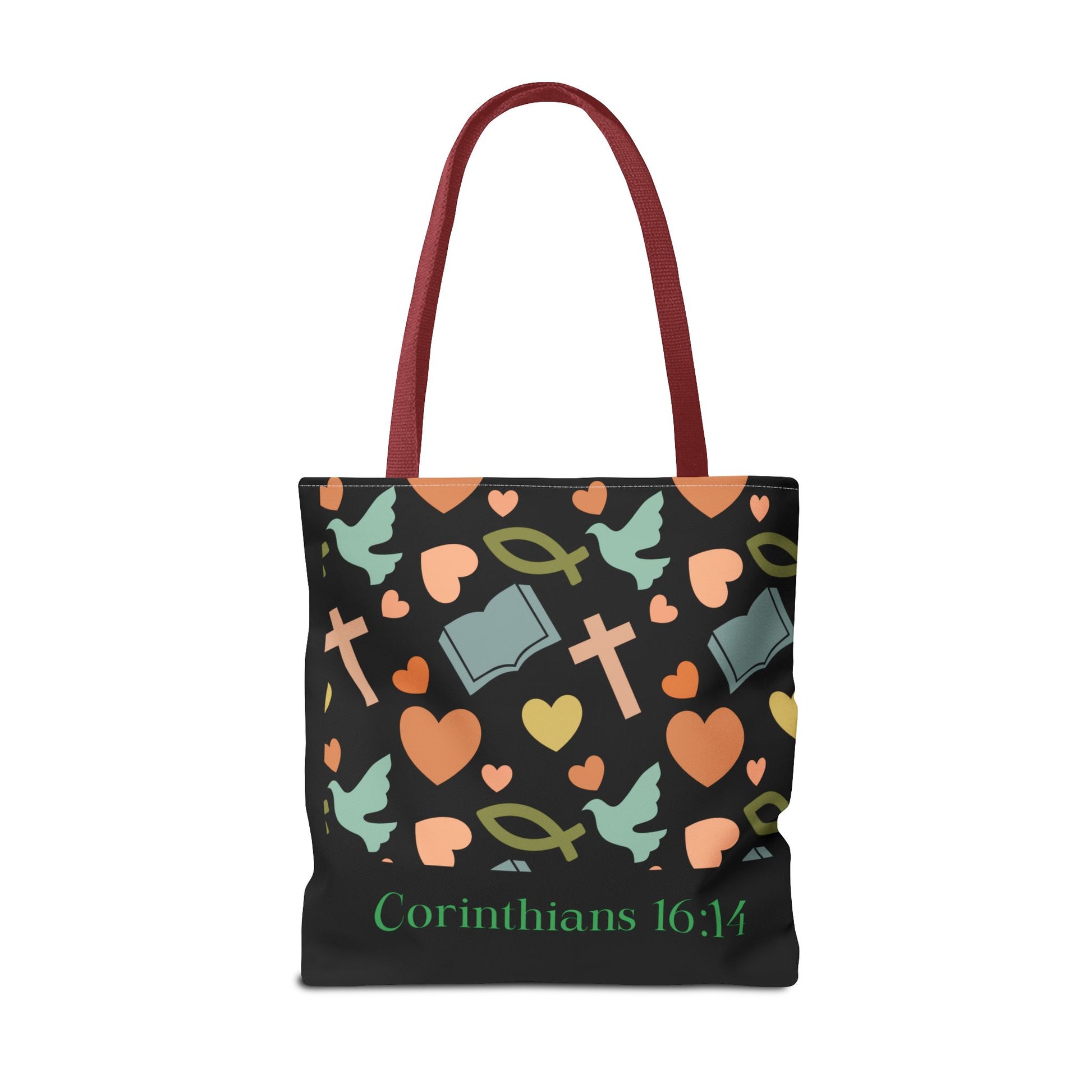 Christian Tote Bag with Inspirational Design, Perfect for Church, Gift for Believers, Faith-based Accessory, Everyday Use, Bible Verse Tote