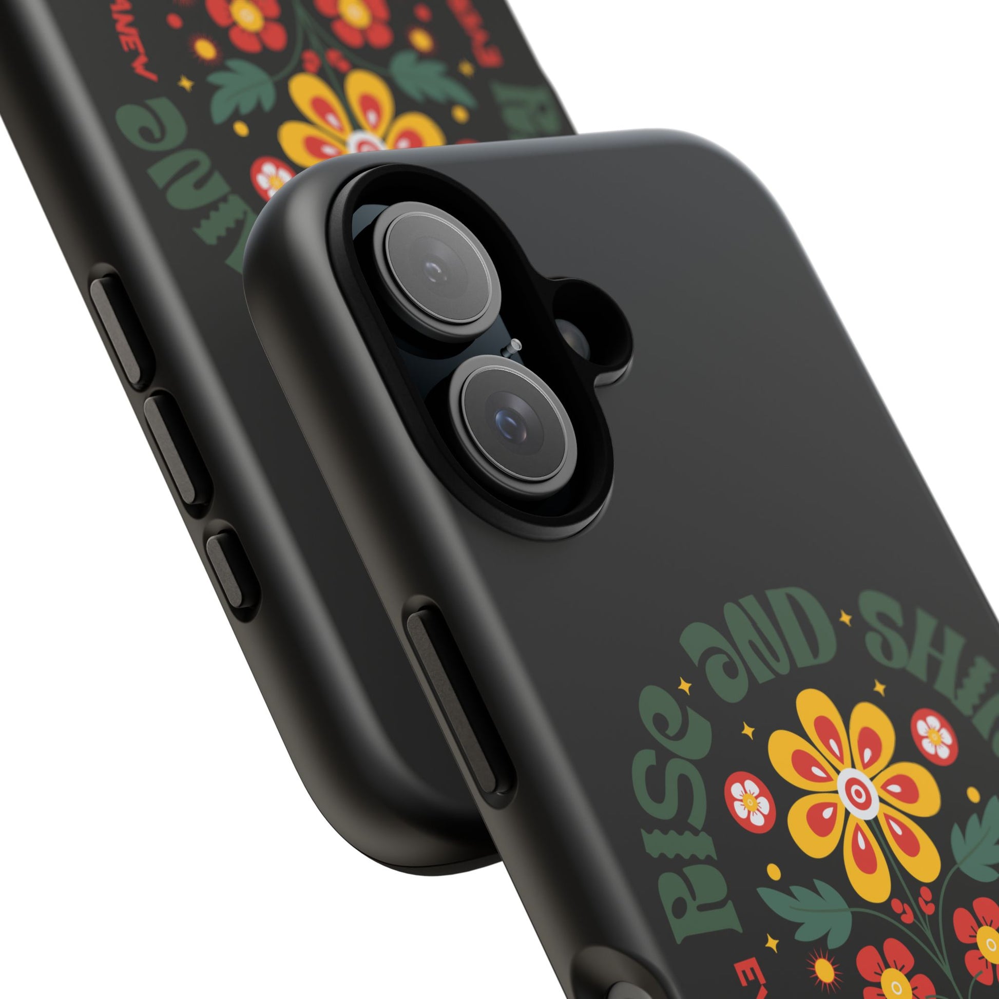 Floral "Rise and Shine" Galatians 6:9 Phone Case – Motivational Christian Gift