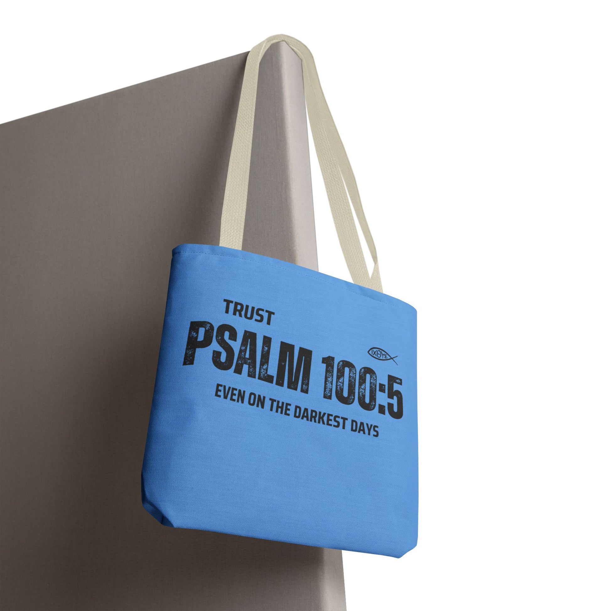 Inspirational Tote Bag - Trust Psalm 100:5, Faithful Christian Gift, Encouragement Accessory, Sustainable Shopping Bag, Inspirational [...]