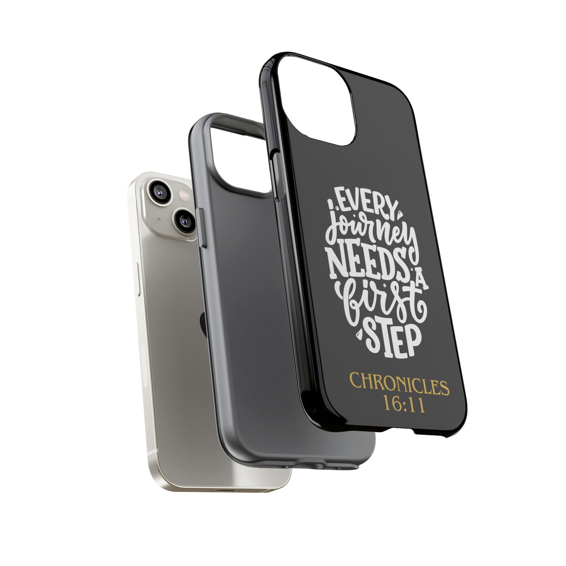 ⭐ Every Journey Needs a First Step 1 Chronicles 16:11 Phone Case