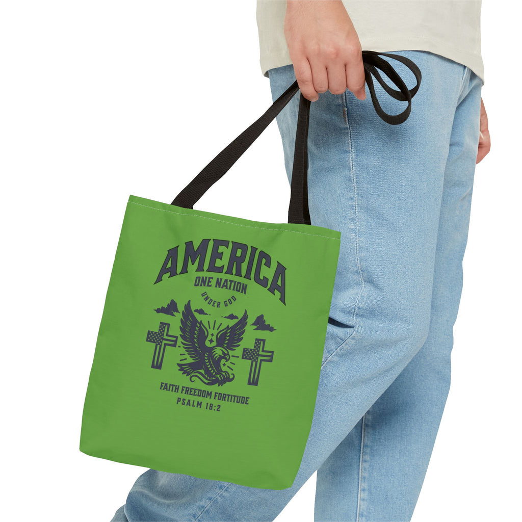 ⭐ America Faith Tote Bag – Bold Patriotic & Faith Statement