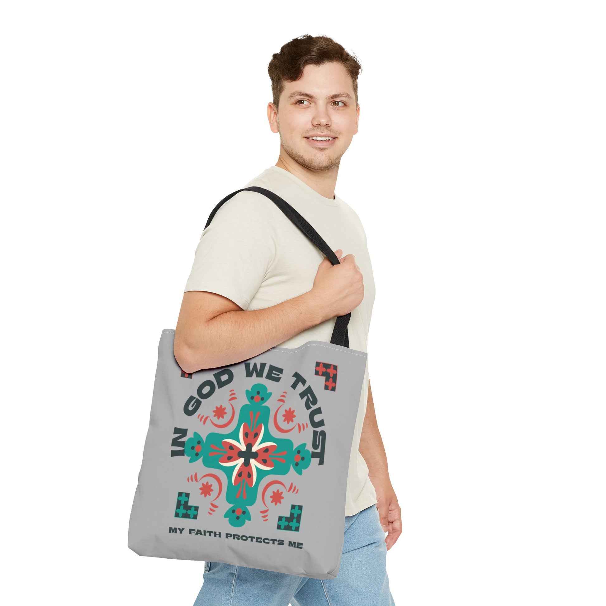 Faith-Inspired Tote Bag, Spiritual Shopper, Inspirational Gift, Religious Tote, Christian Accessory, Everyday Use