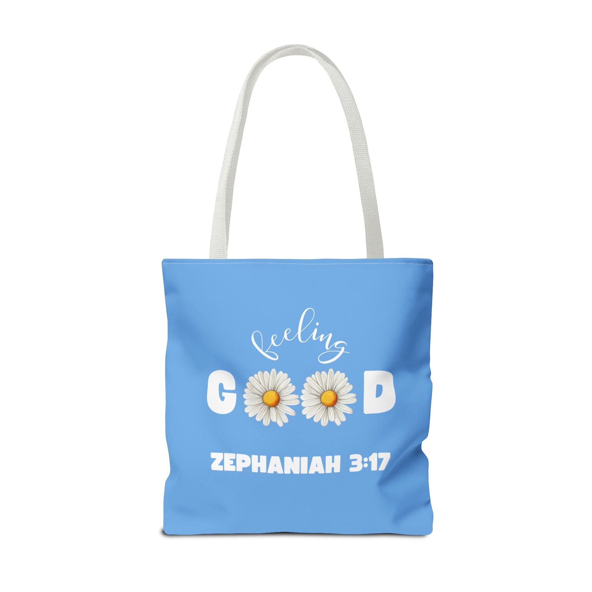 Inspirational Tote Bag - Feeling Good, Floral Design, Scripture Quote, Motivational Gift, Everyday Use, Church Events