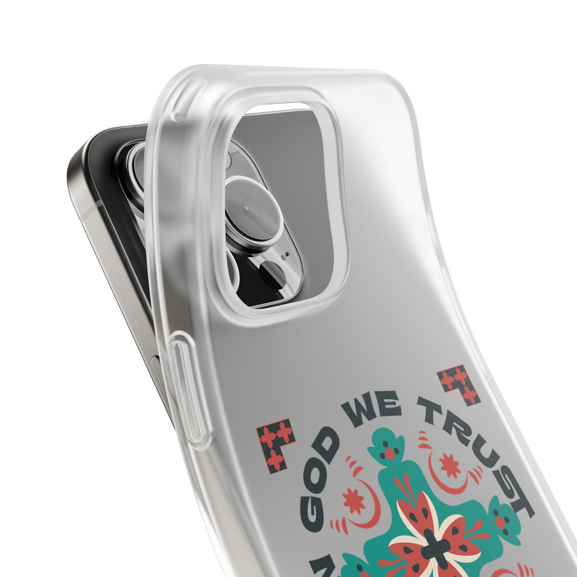 ⭐ In God We Trust Phone Case – Scripture Cross Design